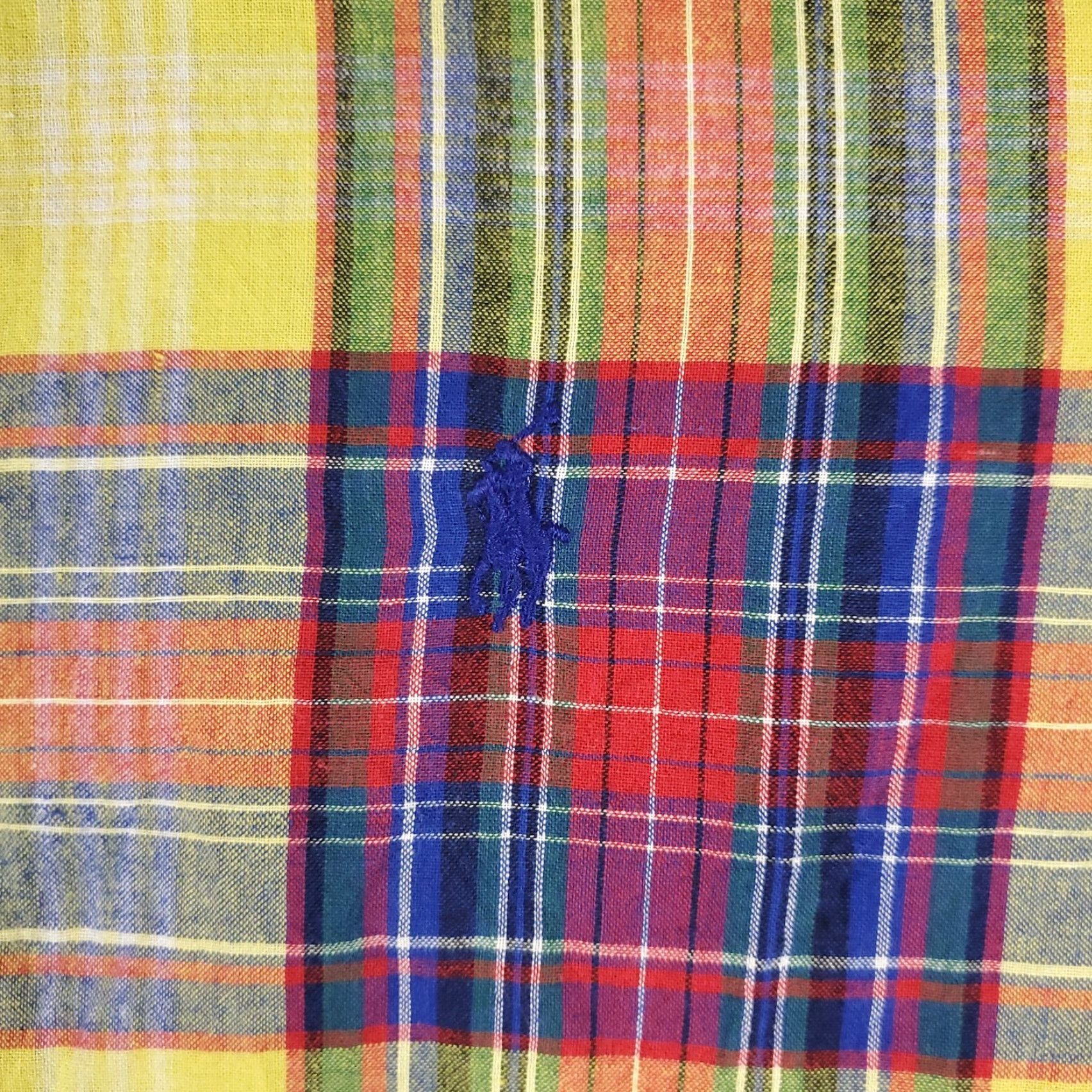 Ralph Lauren Ralph Lauren Shirt Mens Small Yellow Red Plaid Button-Up Short Sleeve Pony Logo Classic Collegiate Casual All Seasons S Mens Size US S / EU 44-46 / 1 - 2 Thumbnail