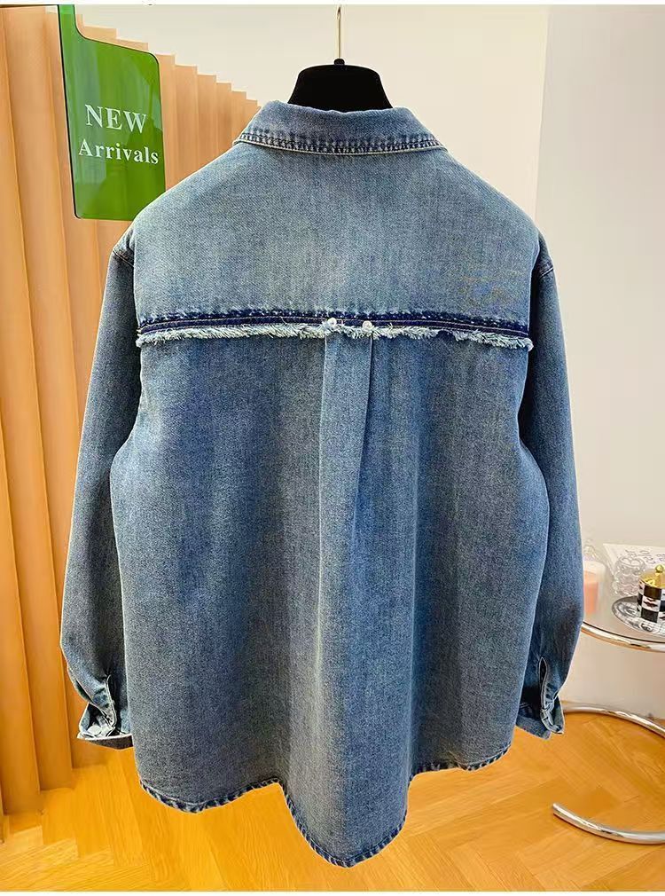 Vintage Raw-edge distressed denim shirt Size US L / EU 52-54 / 3 - 2 Thumbnail