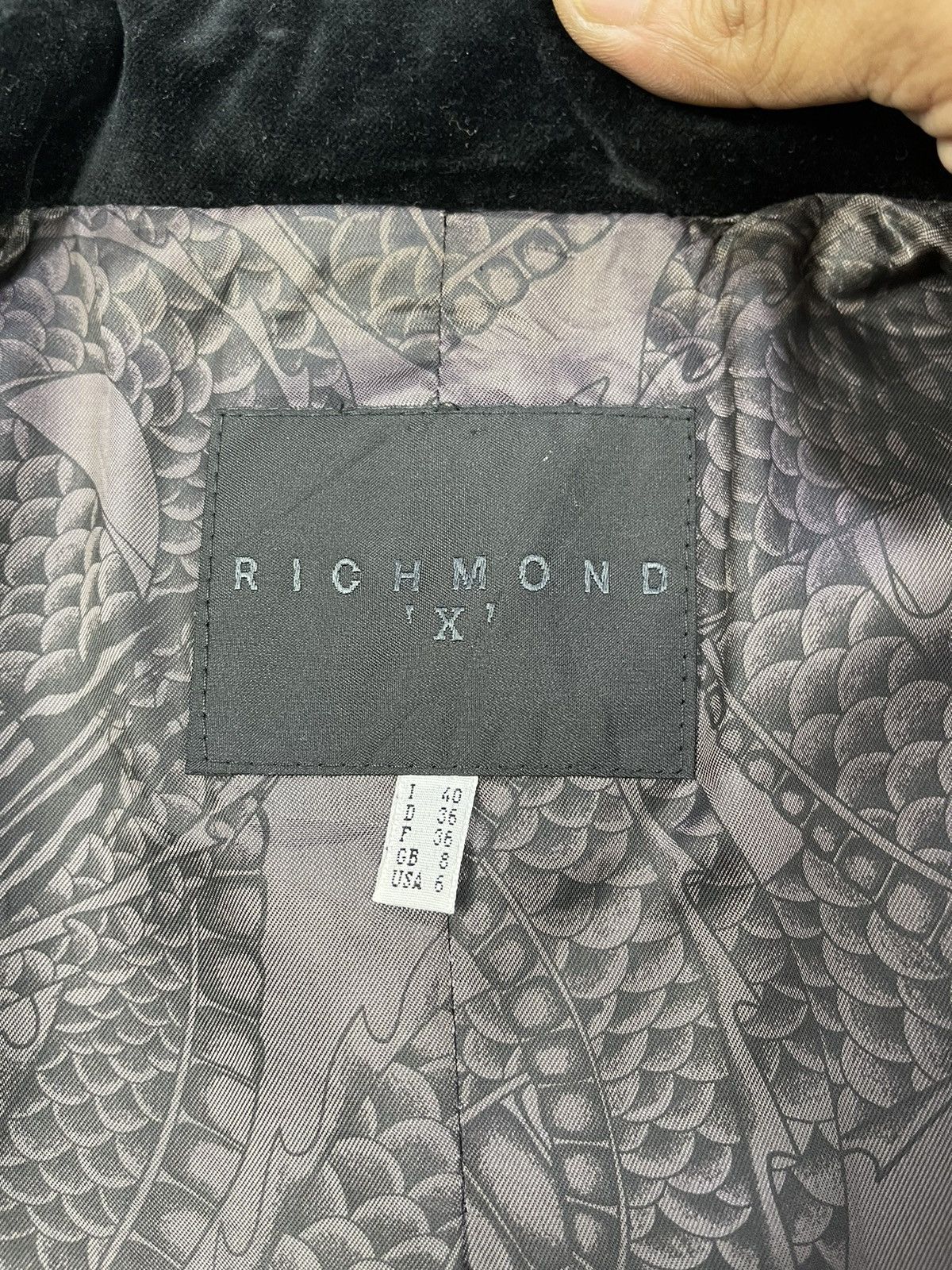 John Richmond Richmond X Black Velvet Assymetrical Long Coat Size S / US 4 / IT 40 - 12 Thumbnail