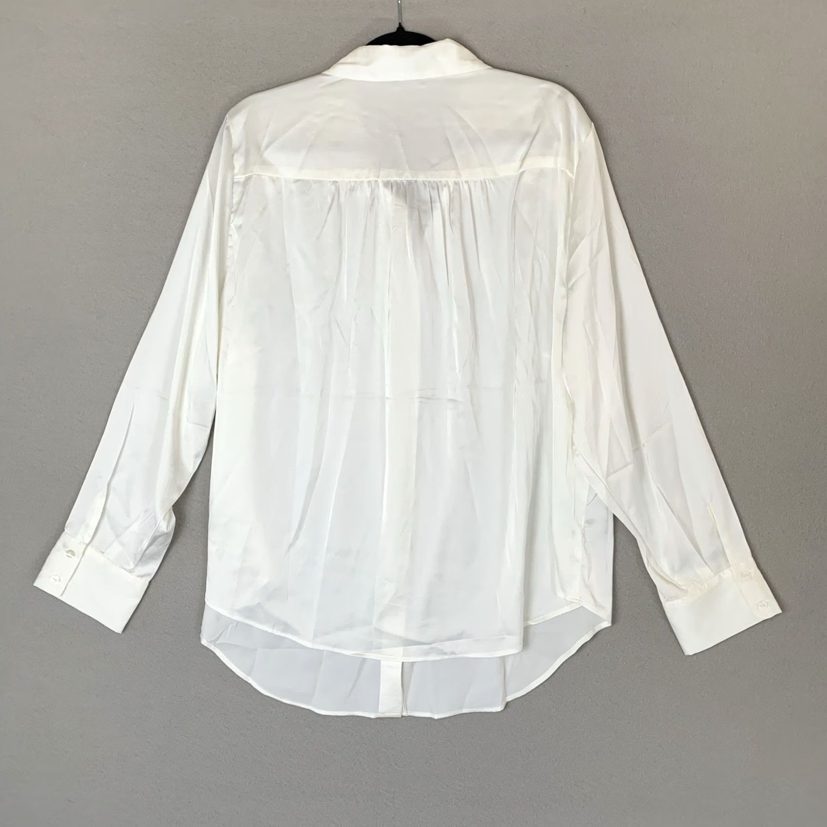 Torrid Torrid Shirt Women Plus Size 2X White Madison Satin Long Sleeves Button Up NWT Size XXL / US 16-18 / IT 52-54 - 2 Thumbnail