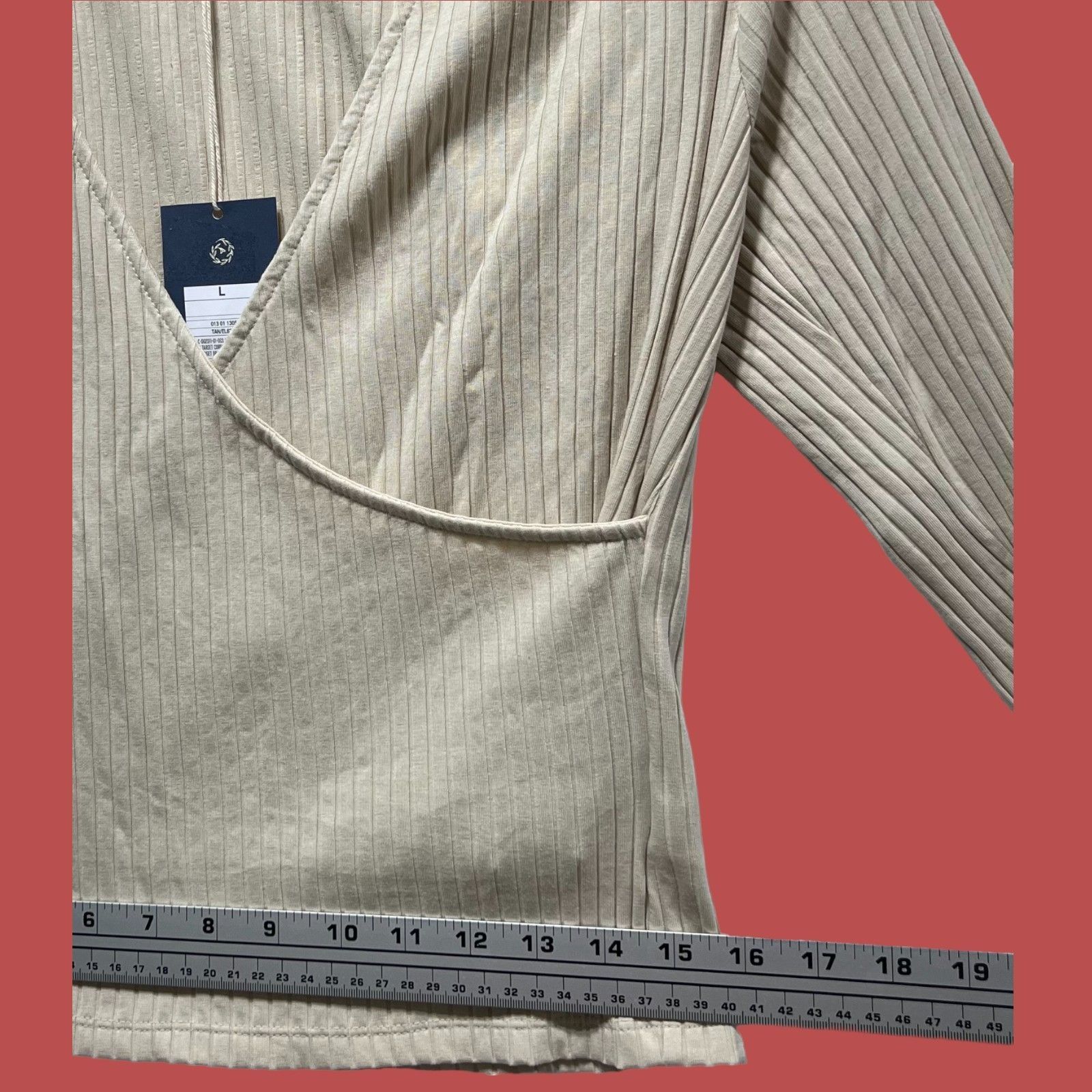 Other Universal Thread - Women's Slim Fit Long Sleeve V-Neck Wrap Size L / US 10 / IT 46 - 7 Thumbnail