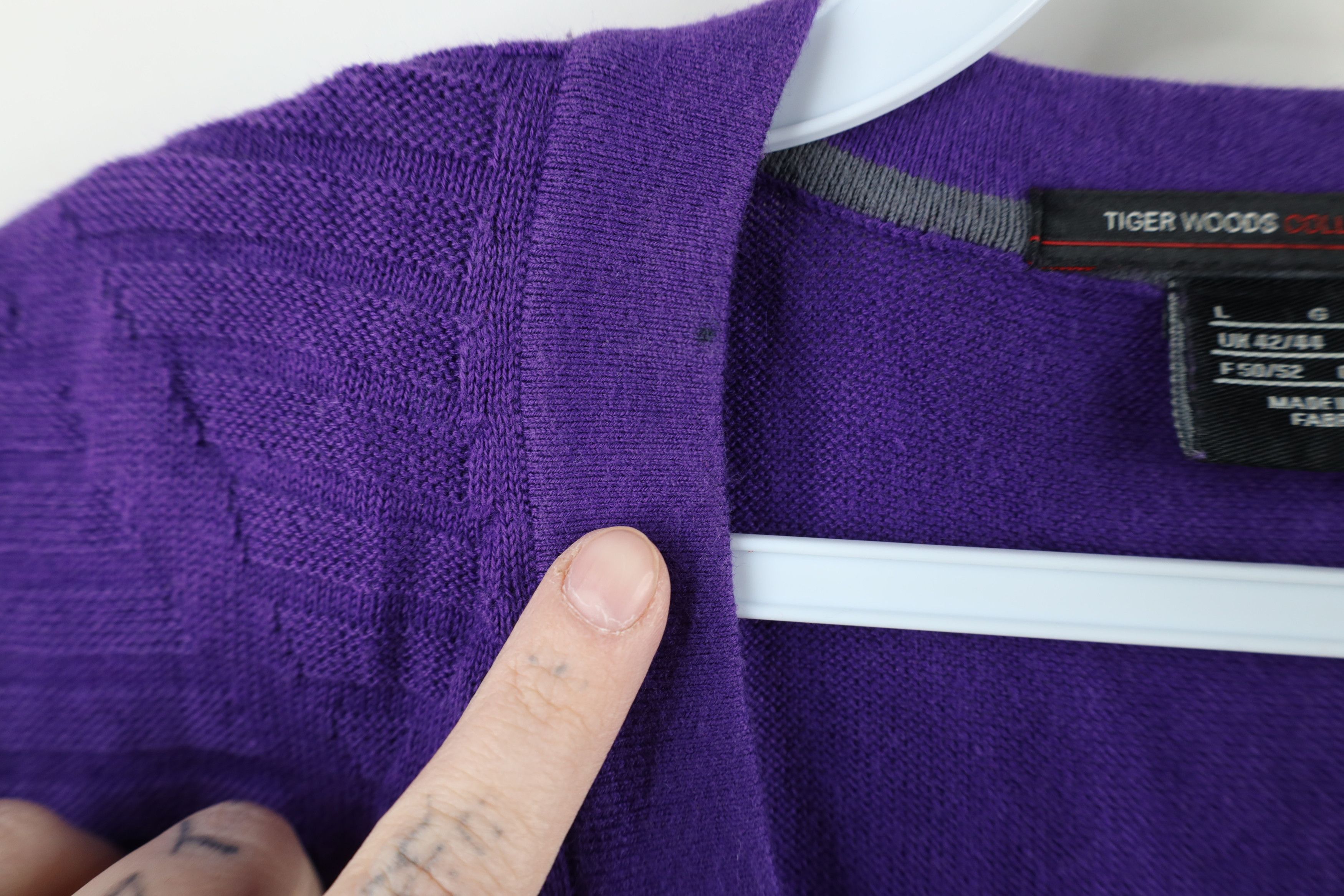 Nike × Vintage Vintage Nike Golf Tiger Woods Diamond Knit Sweater Vest Size US L / EU 52-54 / 3 - 6 Thumbnail