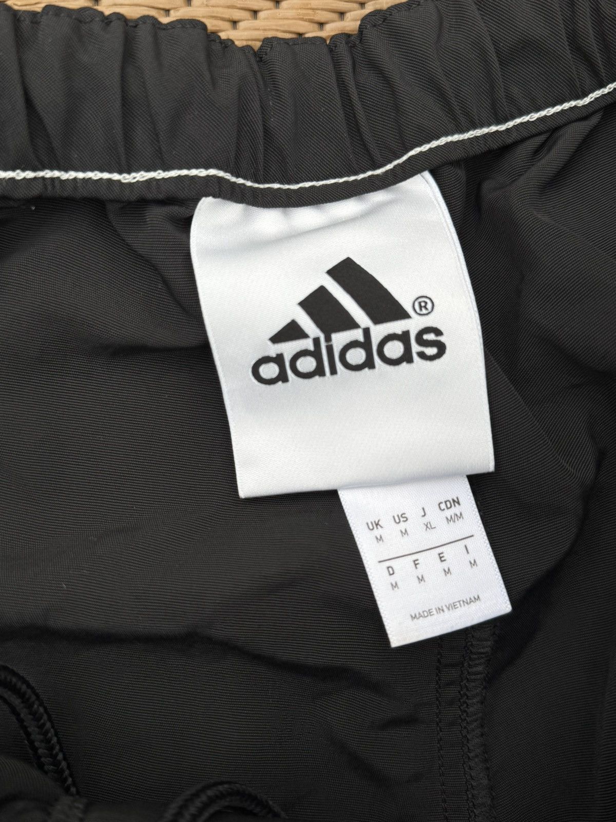 Adidas Adidas black on black striped baggy track pants Size US 30 / EU 46 - 5 Thumbnail