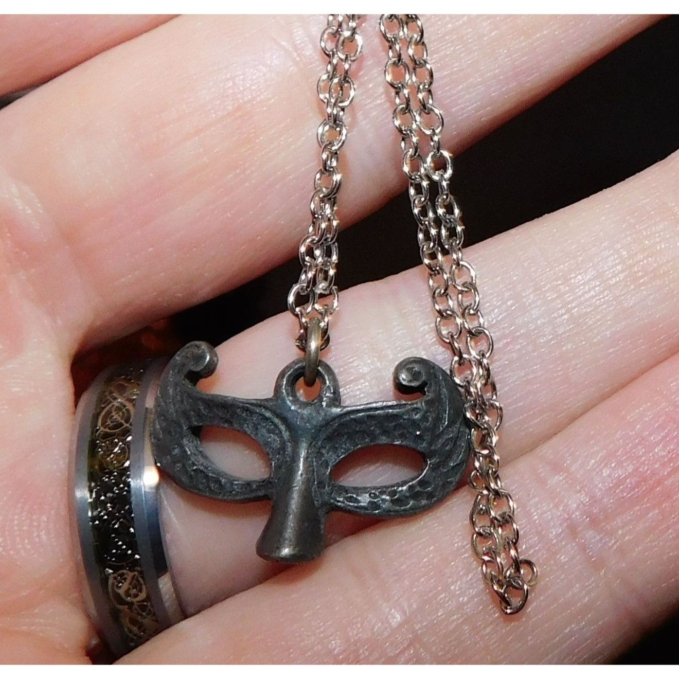 Other Dainty Masquerade Mask Pendant Necklace Size ONE SIZE - 4 Thumbnail