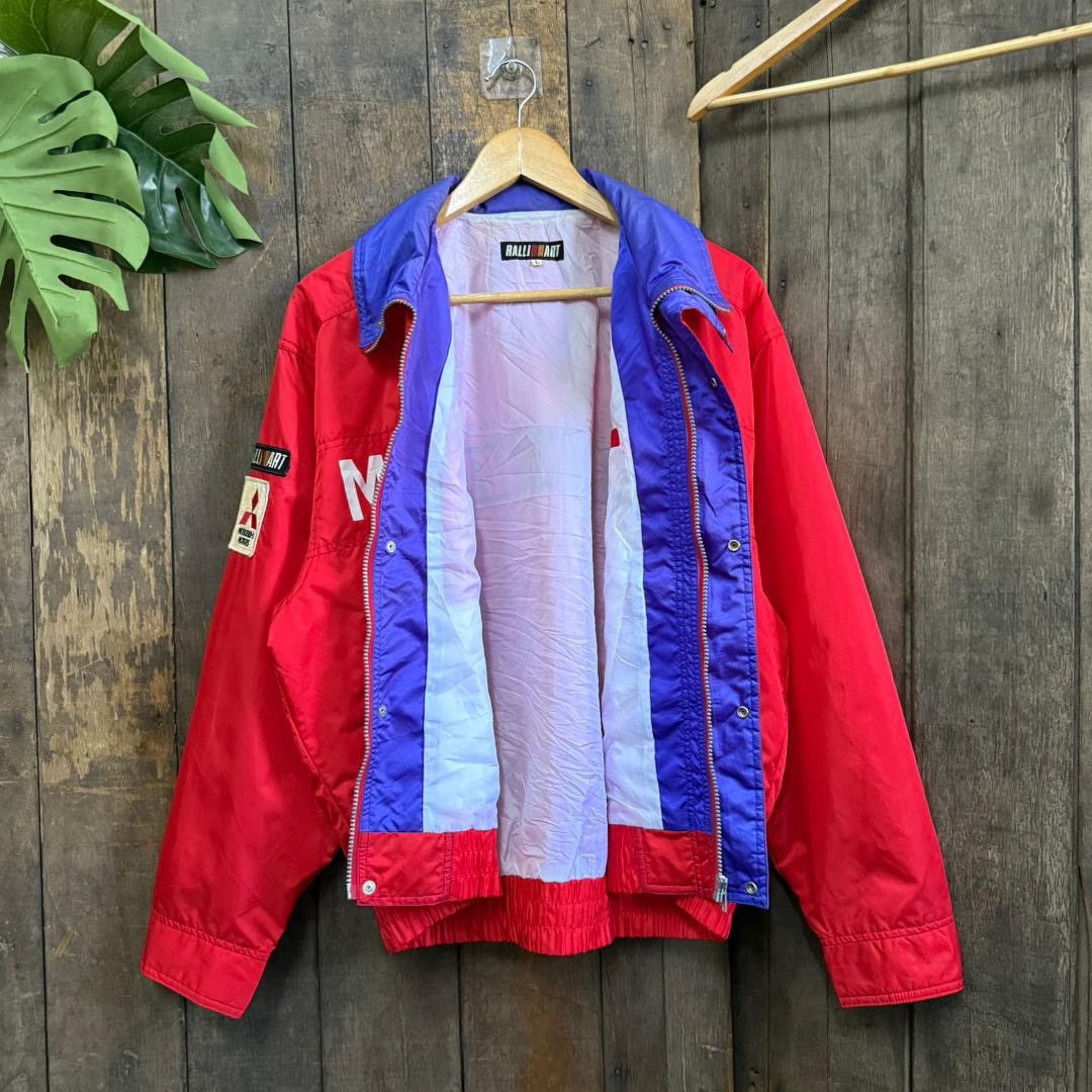 Vintage Vintage Mitsubishi Ralliart Bomber Jacket Size US L / EU 52-54 / 3 - 3 Thumbnail