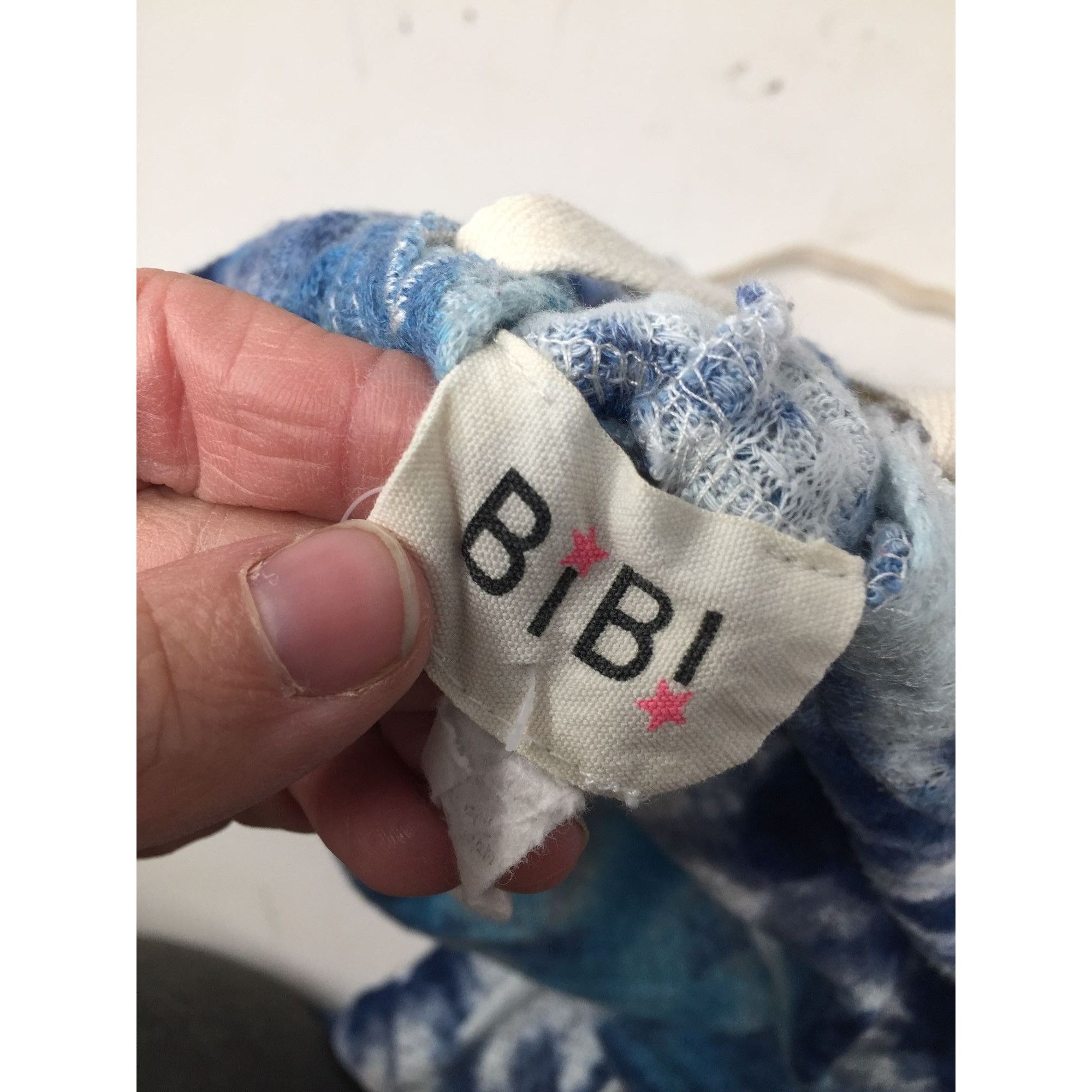 Other BIBI Blue and White Women's Tie Dyed Hoodie with Long Sleeve Size XL / US 12-14 / IT 48-50 - 3 Thumbnail