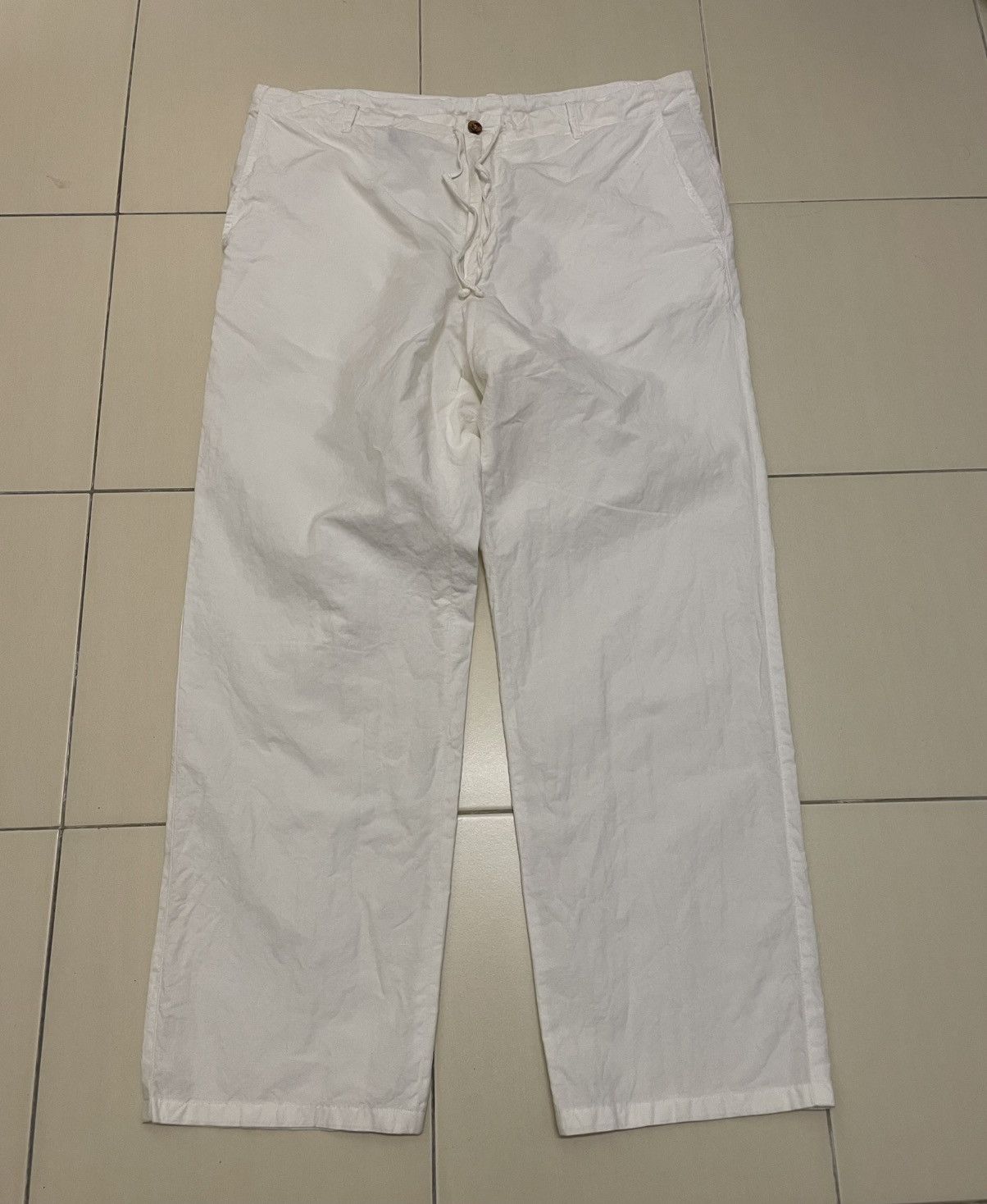 Loro Piana Loro Piana Linen/Cotton White Pants Size US 35 - 1 Thumbnail