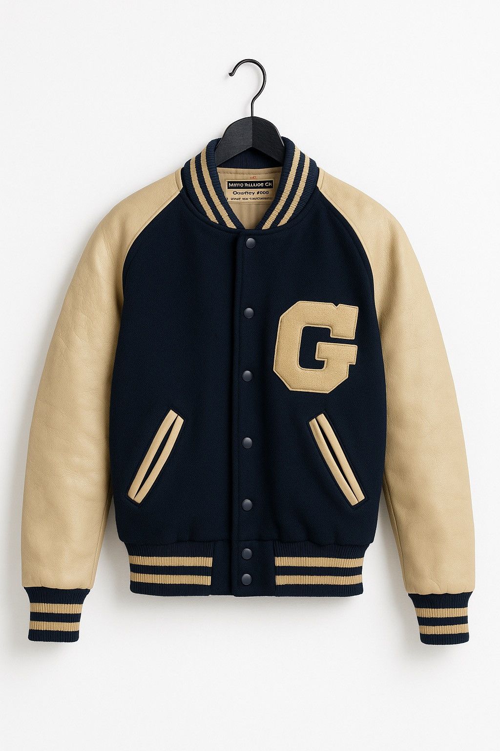 Vintage Vintage 1940s–1950s Bush–Keller Varsity Jacket Navy Wool Size US S / EU 44-46 / 1 - 1 Thumbnail