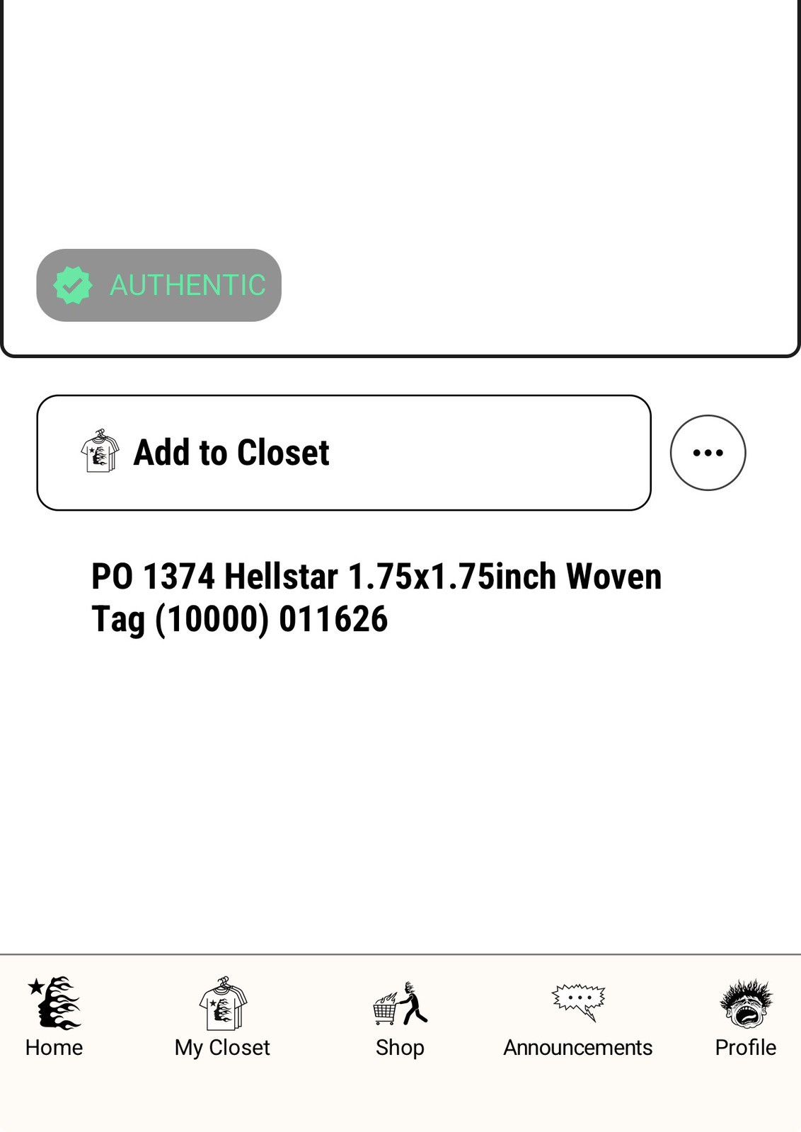 HELLSTAR Hellstar Mosh Zip-up (sold out in minutes) Size small Size US S / EU 44-46 / 1 - 3 Thumbnail