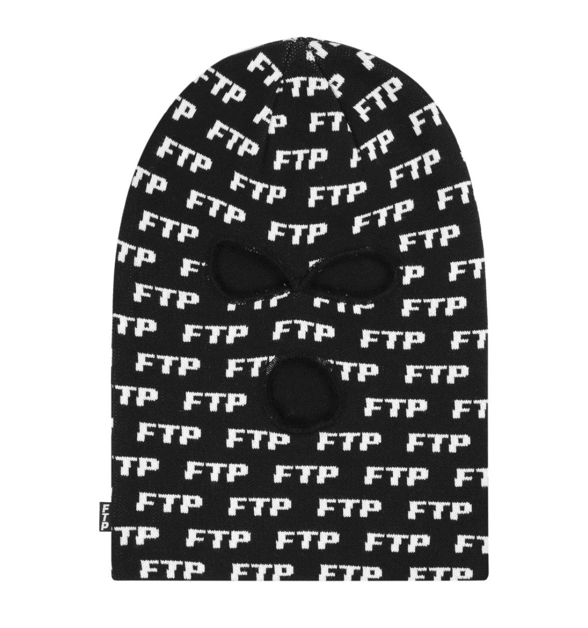 image of Fuck The Population Ftp All Over Ski Mask Black, Men's