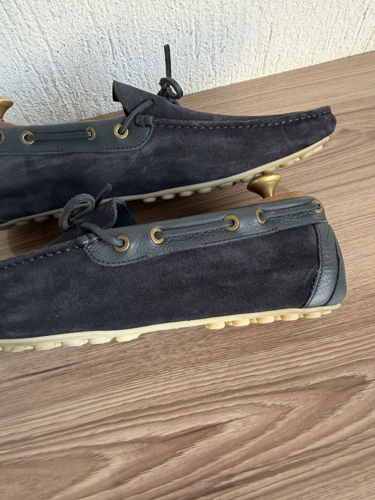 Loro Piana Suede Dot sole walk loafers Size US 9 / EU 42 - 18 Thumbnail