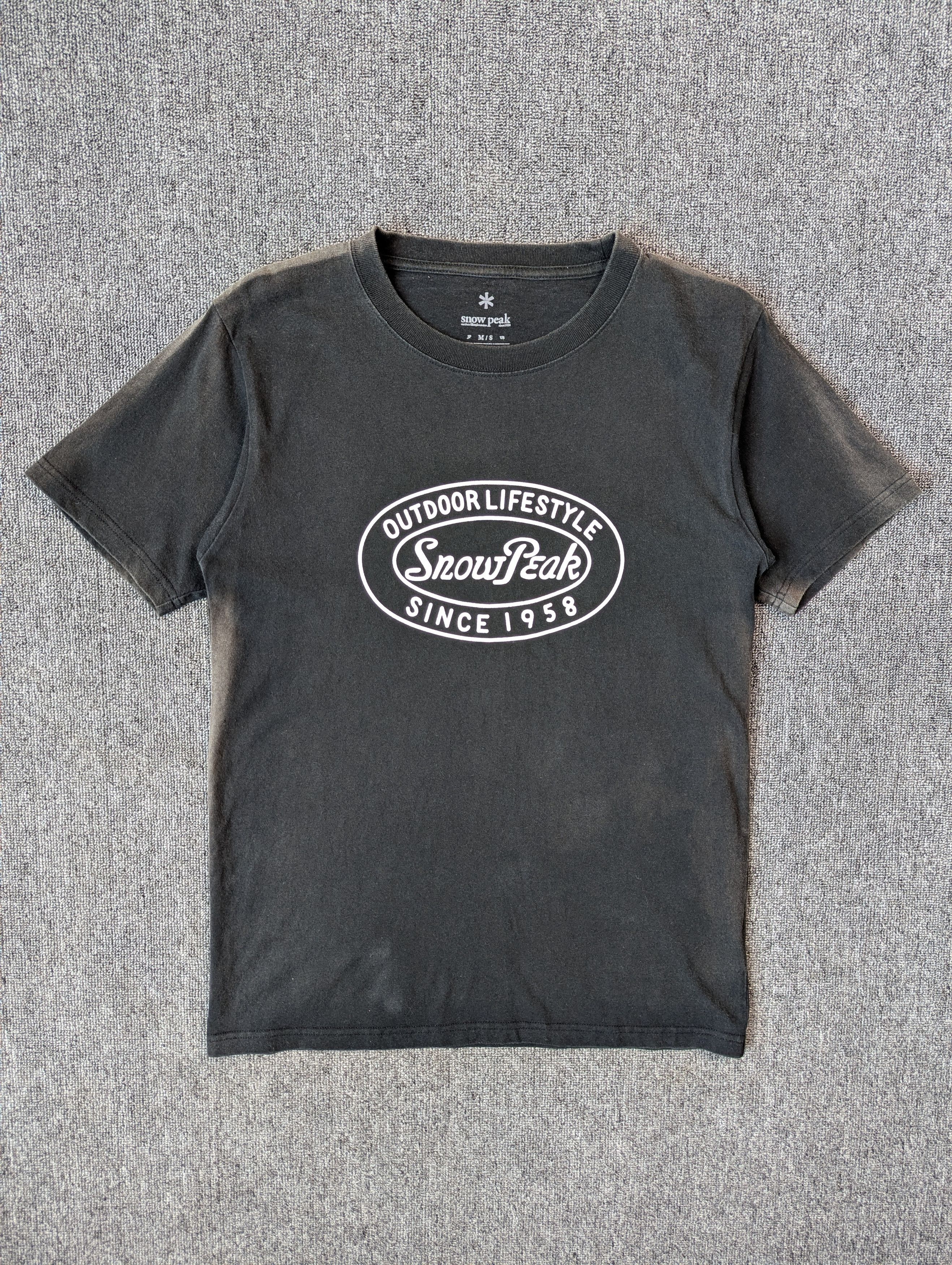 Snow peak 60th Anniversary SunFaded Distressed T-shirt