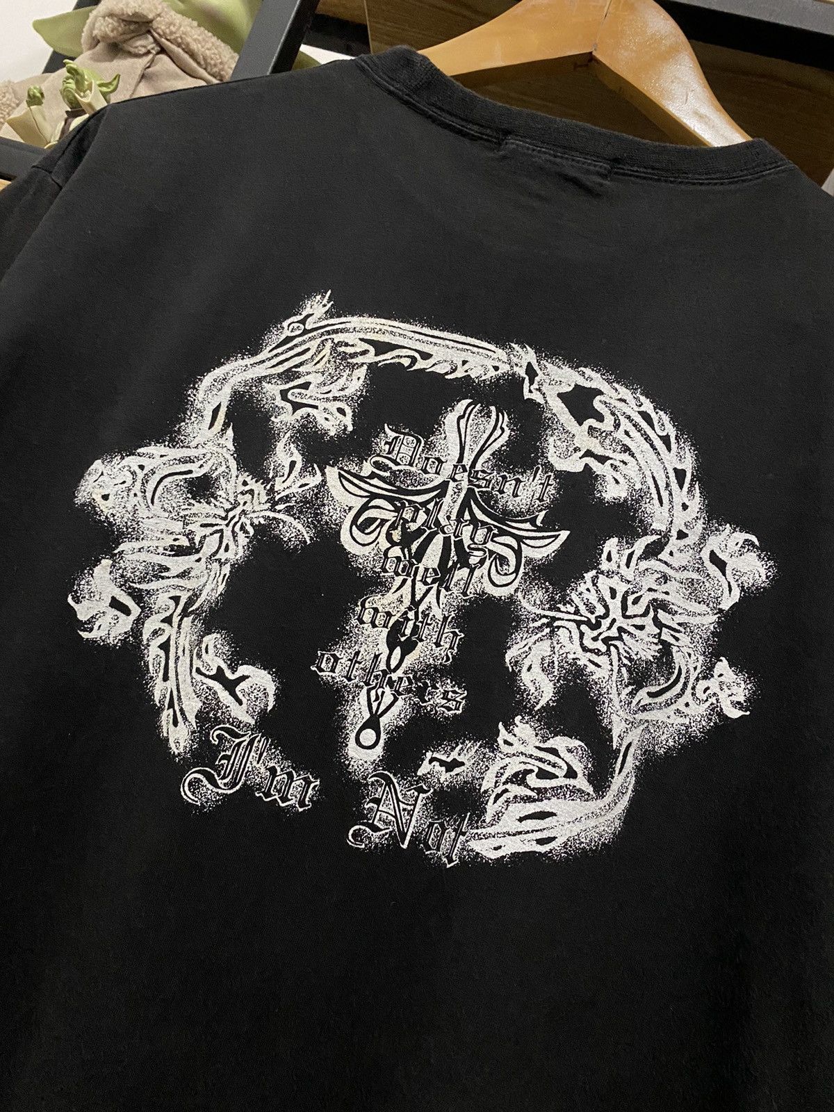 Japanese Brand Zolder Japan Play Well Quotes Double Cross Sleeve Tee Size US L / EU 52-54 / 3 - 7 Thumbnail
