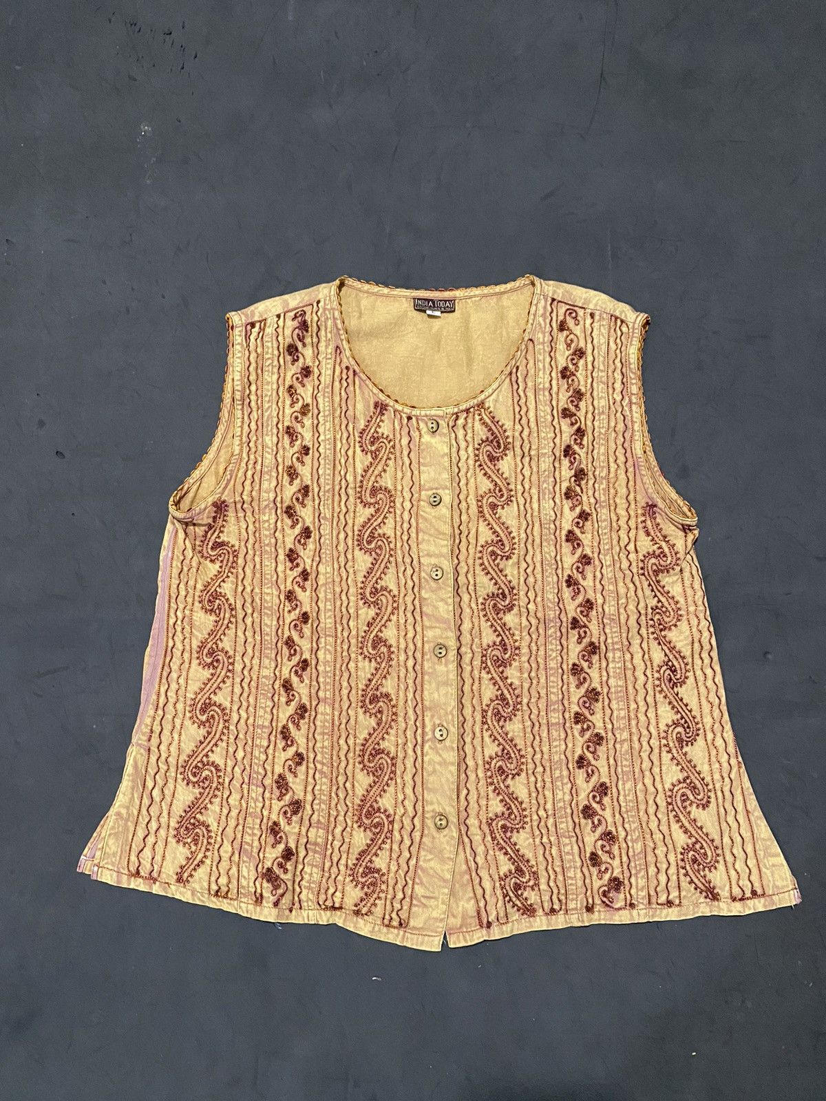 Vintage Hindu Times India Bordird Shirt Issey Japanese Styled Size US M / EU 48-50 / 2 - 1 Thumbnail