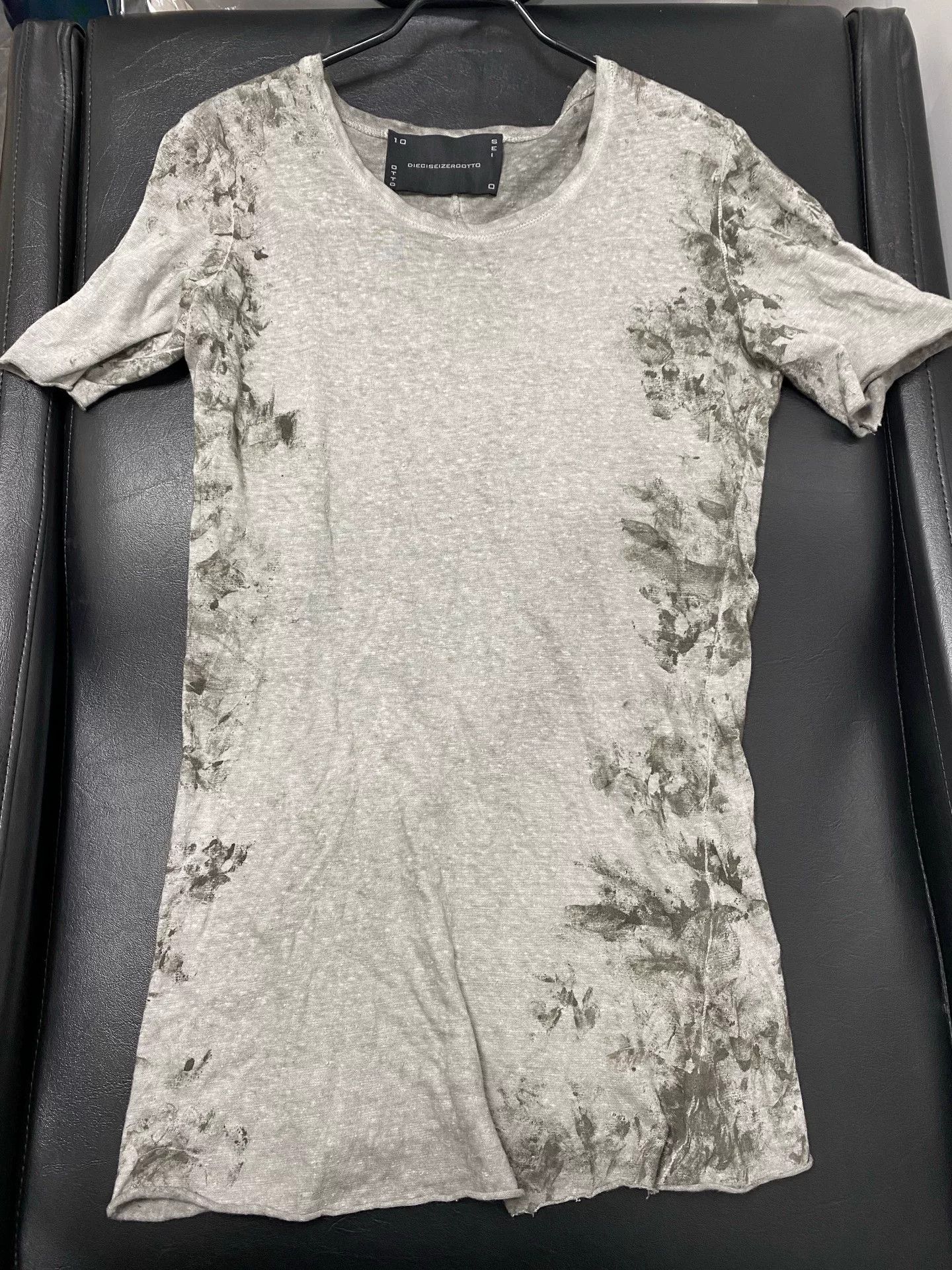 10sei0otto 10sei0otto Washed Distressed Gray Short Sleeve Size US M / EU 48-50 / 2 - 1 Thumbnail