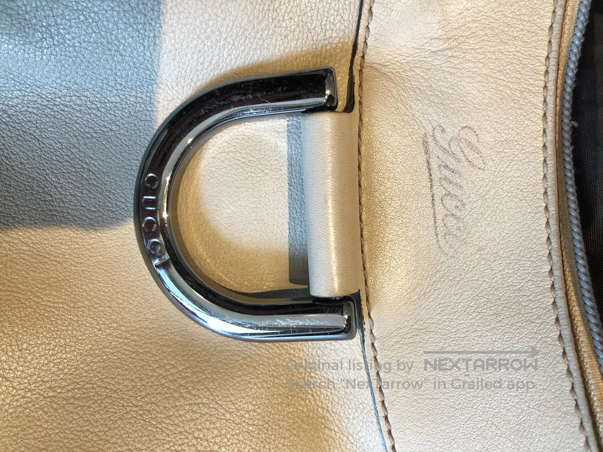 Gucci Gucci Beige Calf Leather Large Crescent Underarm Bag. Size ONE SIZE - 7 Thumbnail