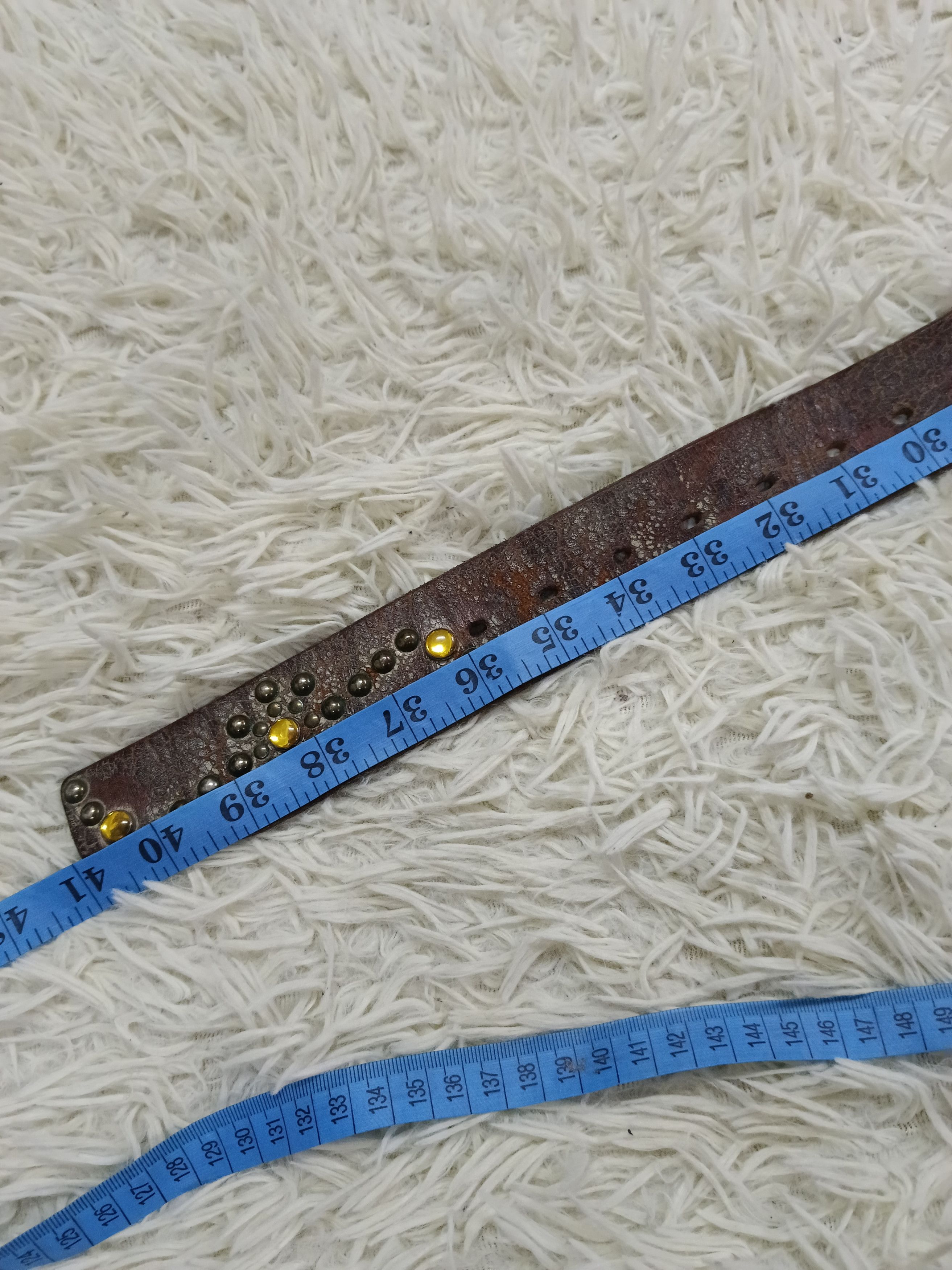 Leather SICK LEATHER STUDDED UNBRANDED BELT Size ONE SIZE - 6 Thumbnail