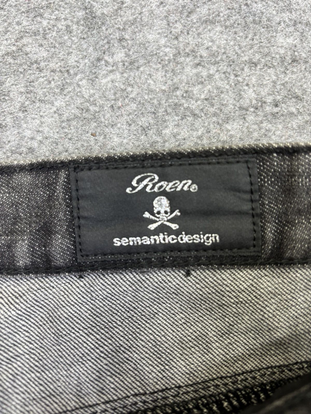 Roen 💥Hybrid Denim💥roen x semantic design Cowhide Denim F902 Size US 35 - 8 Thumbnail