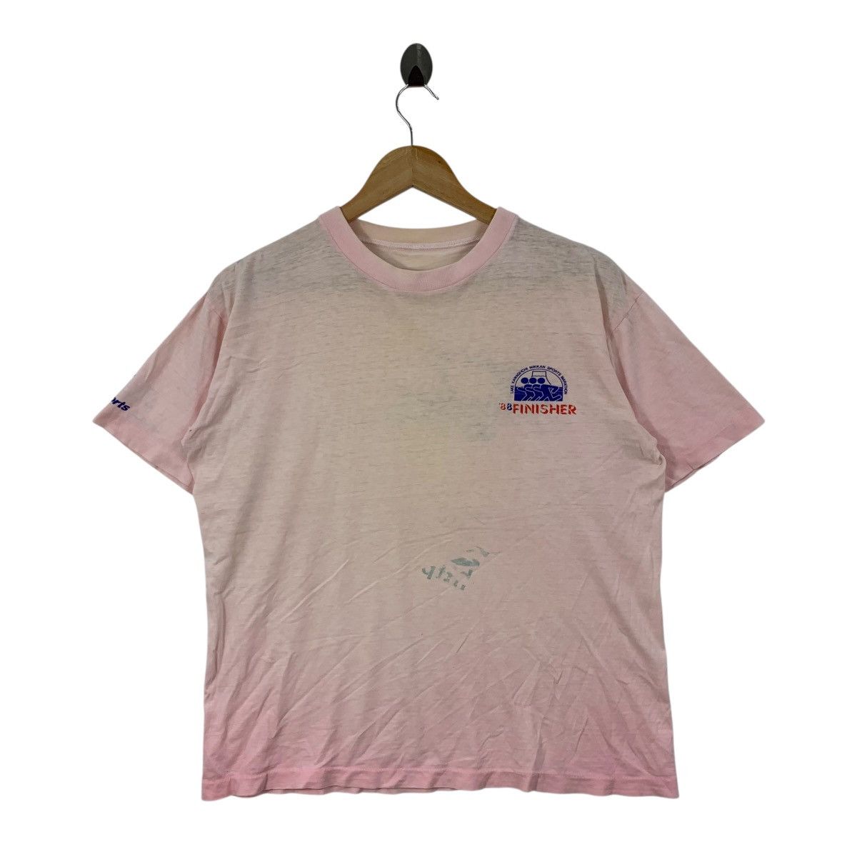 Puma Vintage 80s Puma LAKE KAWAGUCHI NIKKAN Sports MarathonTshirt Size US M / EU 48-50 / 2 - 1 Thumbnail
