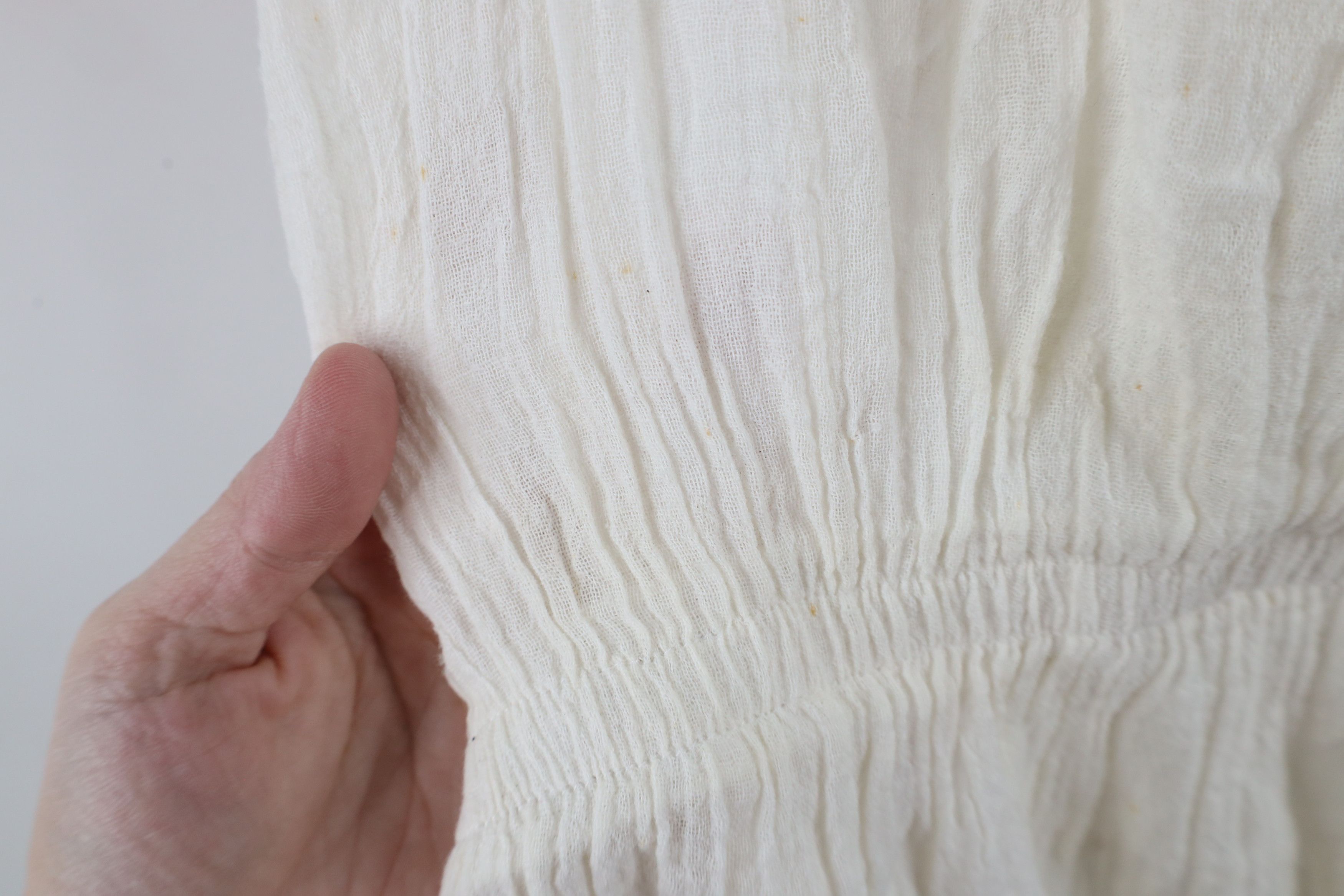 Vintage Vintage 60s 70s Prairie Farmhouse Gauzy Cotton Lace Dress Size XXL / US 16-18 / IT 52-54 - 12 Thumbnail