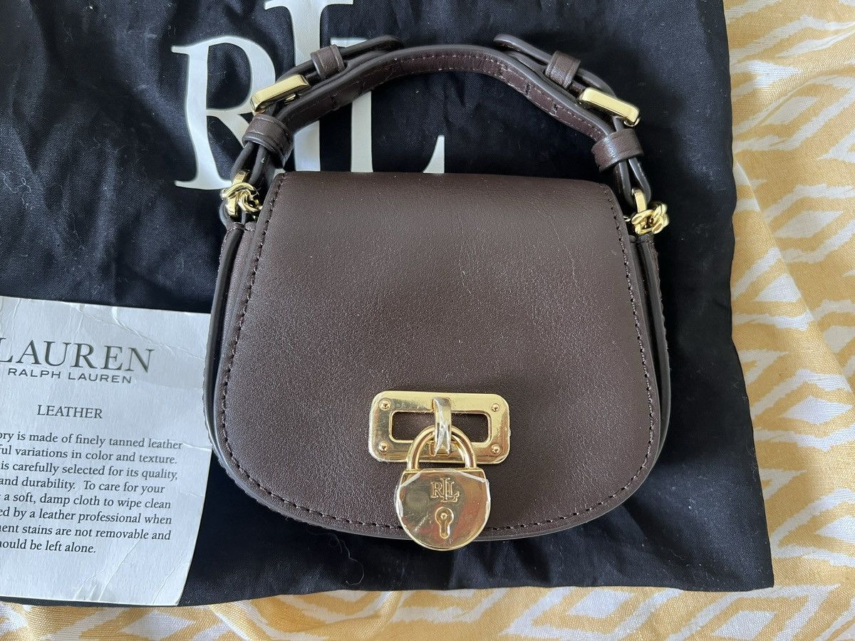 Lauren Ralph Lauren TANNER MINI CROSSBODY SMALL - chestnut brown Size ONE SIZE - 1 Thumbnail