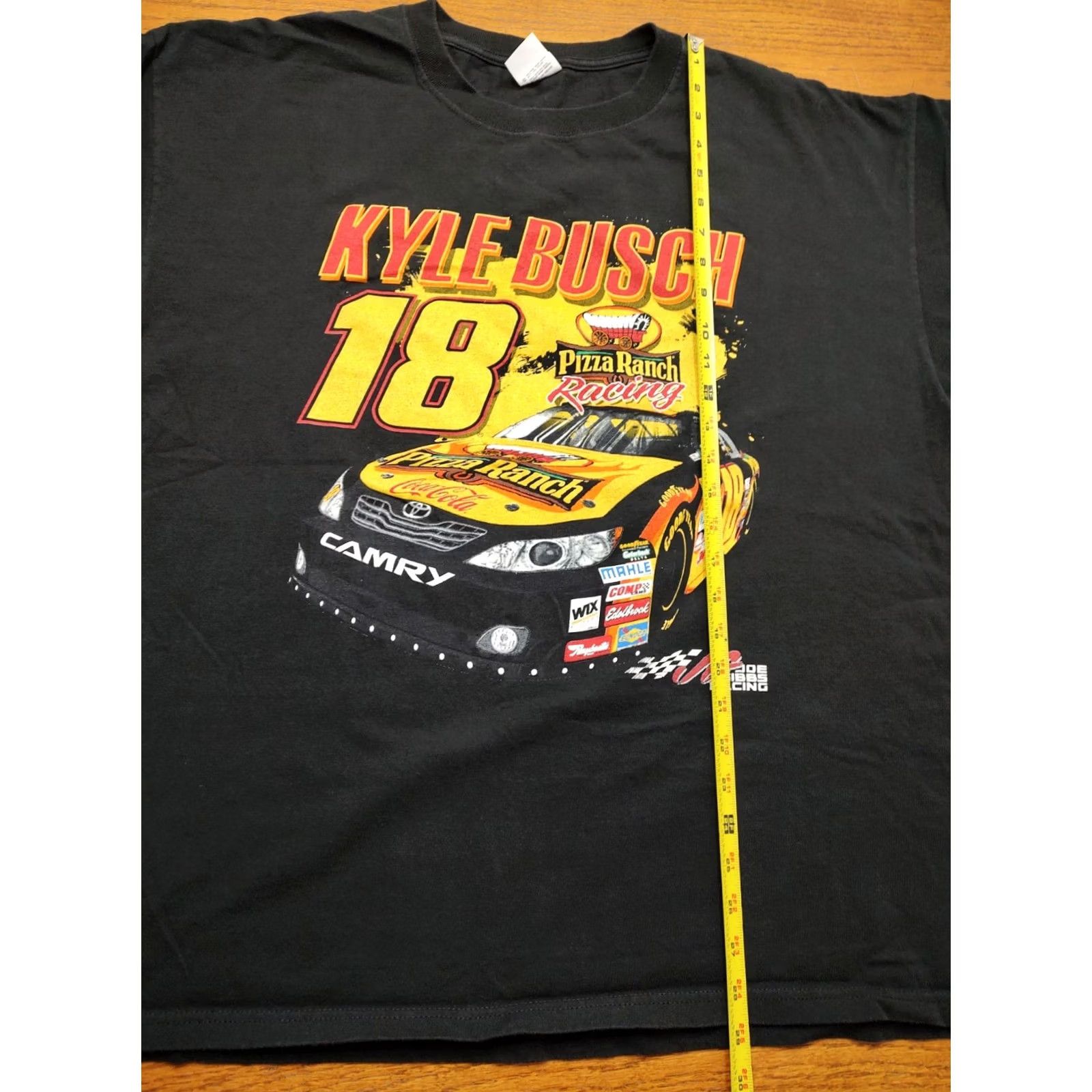 Anvil VINTAGE Kyle Busch Joe Gibbs Racing T-shirt Black Mens Big & Tall 2X NASCAR Racing Cars Jet 2000s 2009 Size US XXL / EU 58 / 5 - 5 Thumbnail