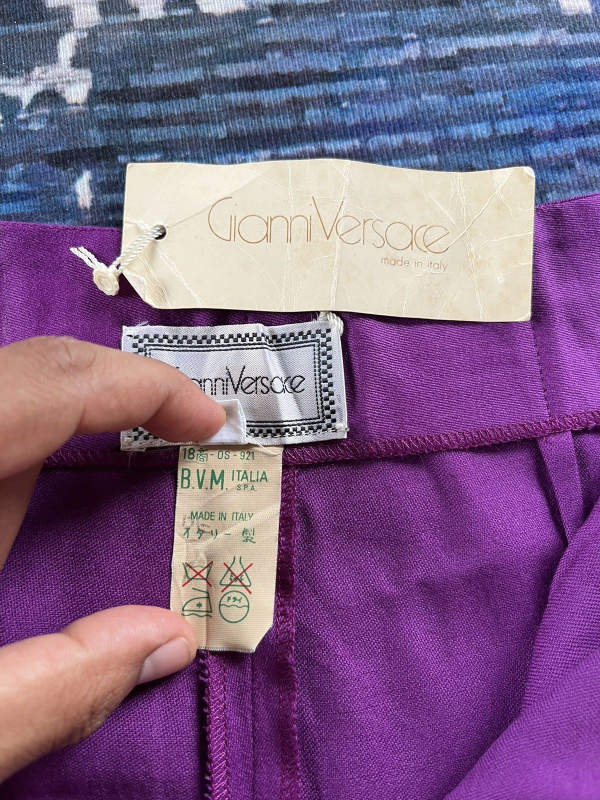 Versace × Vintage 💥Gianni Versace Trousers Slim Pants New Old Stock Size 27" / US 4 / IT 40 - 6 Thumbnail