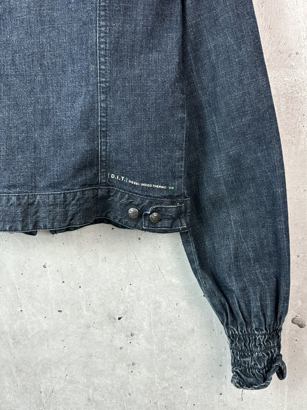 Diesel Vintage Diesel Indigo Thermic Blue Zip Cotton Denim Jacket Size L / US 10 / IT 46 - 11 Thumbnail
