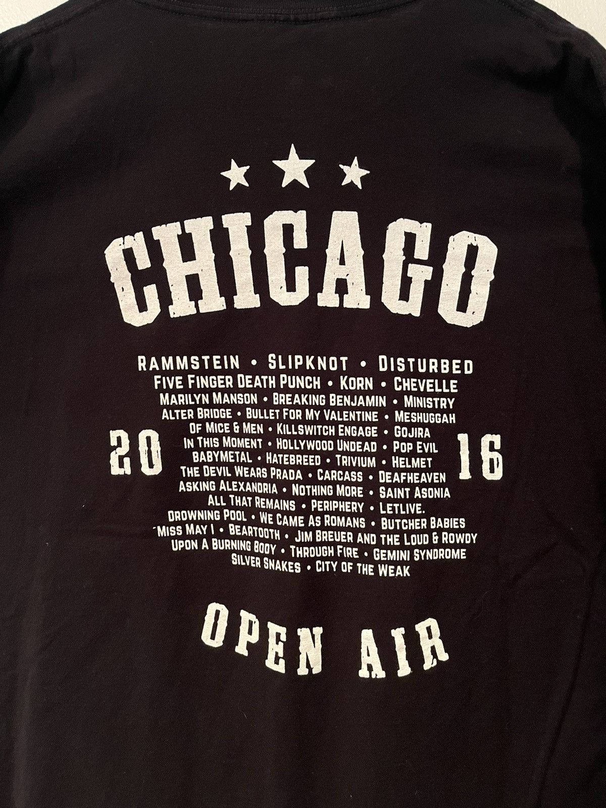 Band Tees 2016 Chicago open air festival tshirt Size US XXL / EU 58 / 5 - 5 Thumbnail