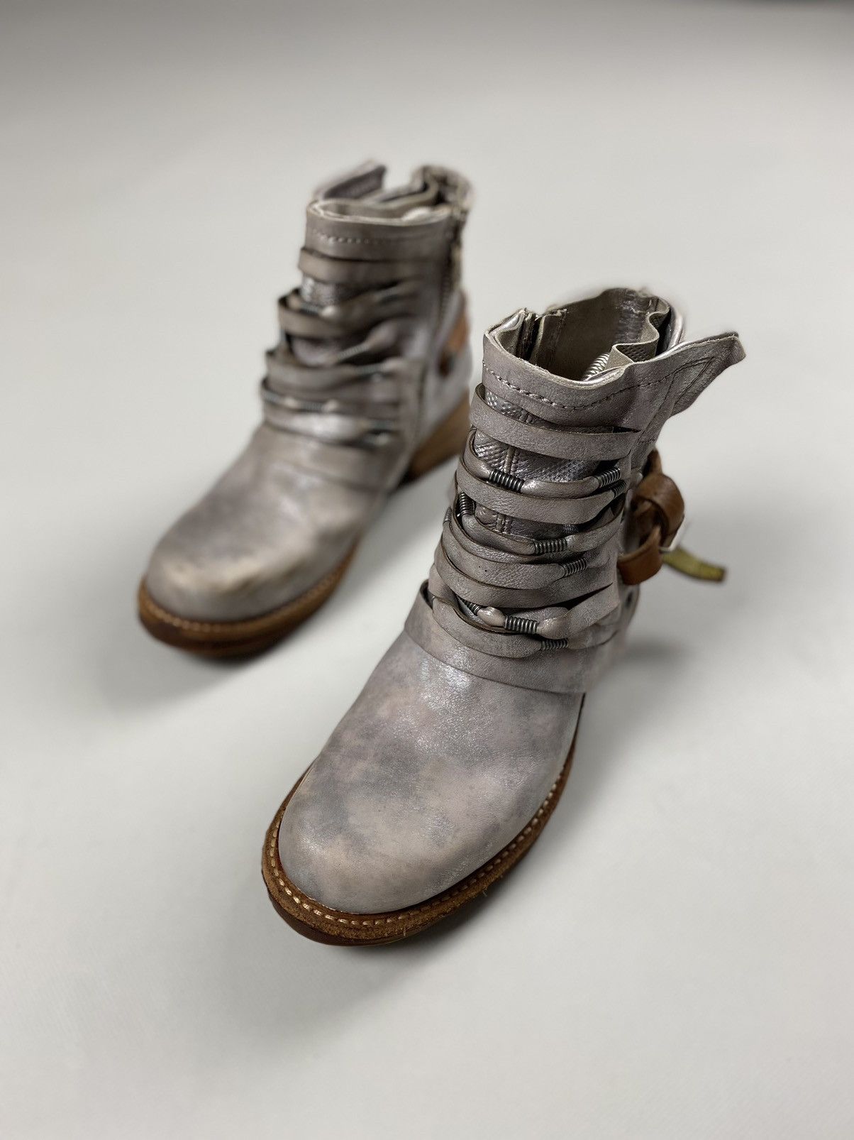 A.S.98 A.S. 98 ladies avant-garde ankle combat boots shoes size 37 Size US 7 / IT 37 - 10 Thumbnail