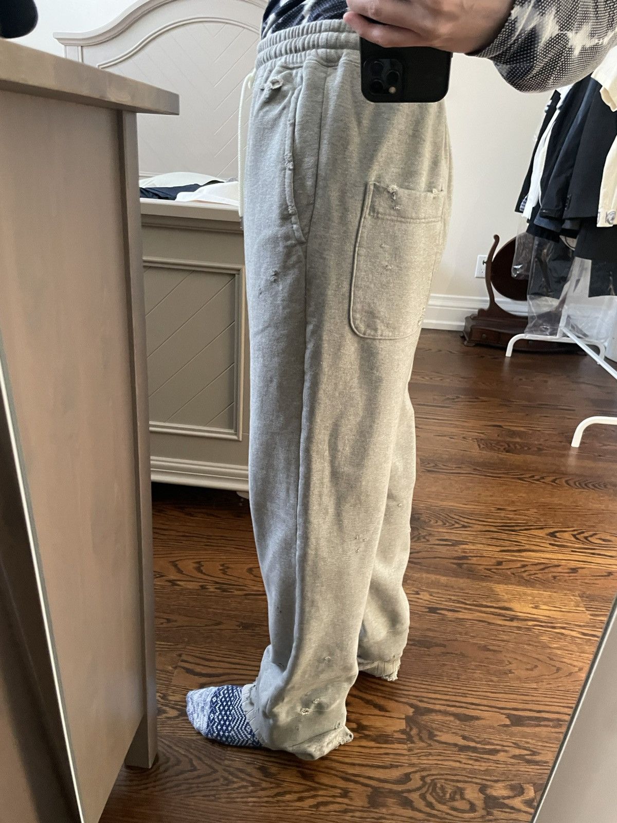 Maison MIHARA YASUHIRO Mihara Yasuhiro Grey layered sweatpants Size US 31 - 12 Thumbnail
