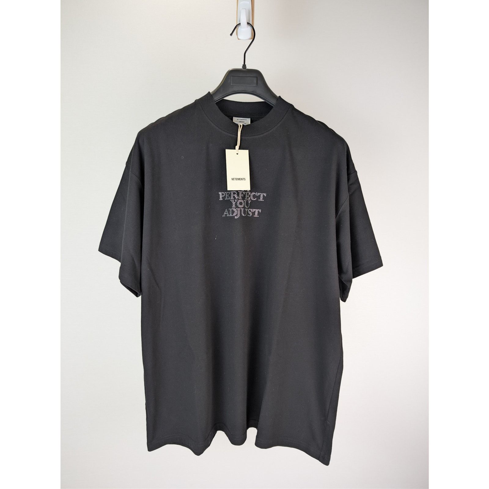 Bottega Veneta o1rshd1 Vetements Cotton T-Shirt in Black Size US M / EU 48-50 / 2 - 8 Thumbnail