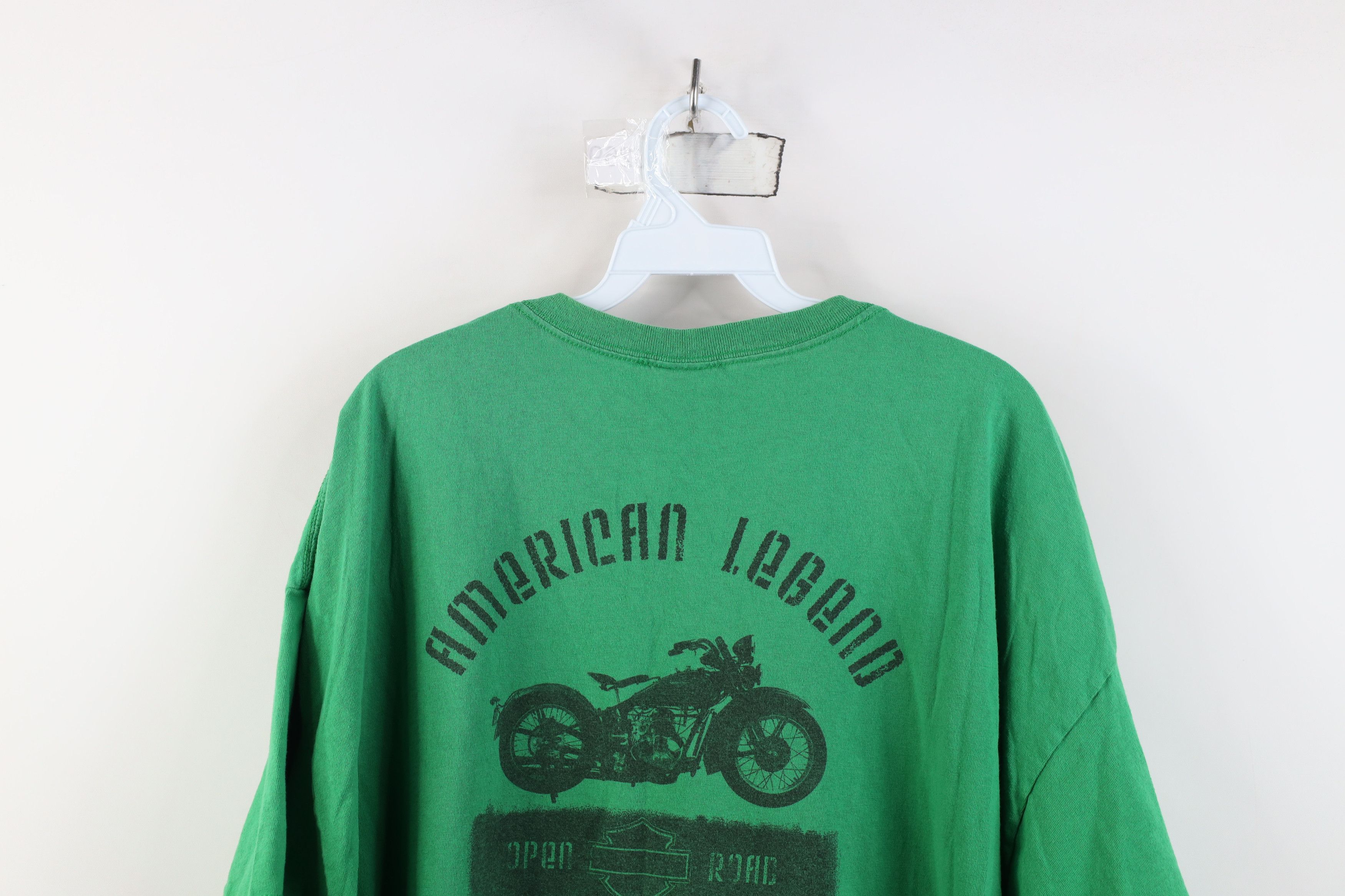 Harley Davidson Vintage Y2K Harley Davidson Big Logo T-Shirt Kelly Green Size US XXL / EU 58 / 5 - 11 Thumbnail