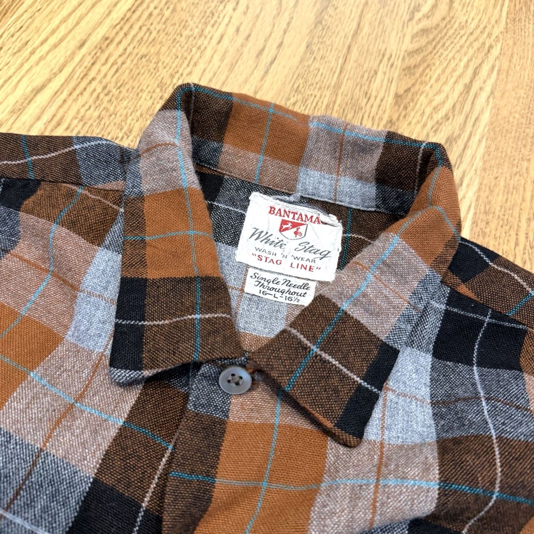 Vintage VINTAGE White Stag Shirt Mens Large Wool Blend Plaid Button-Up Size US L / EU 52-54 / 3 - 6 Thumbnail