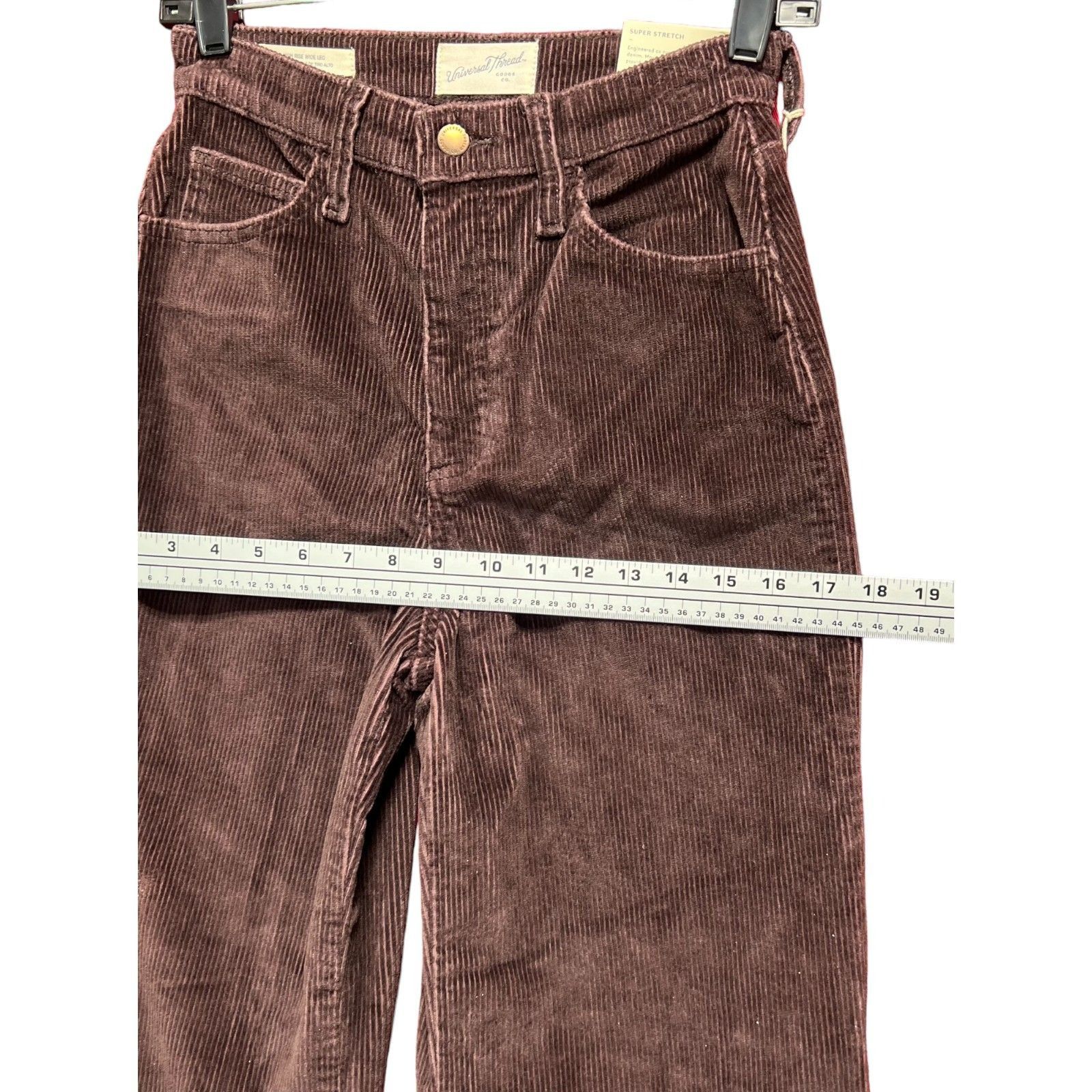 Other Universal Thread - Women's High-Rise Corduroy Wide Leg Jeans Size 26" / US 2 / IT 38 - 6 Thumbnail