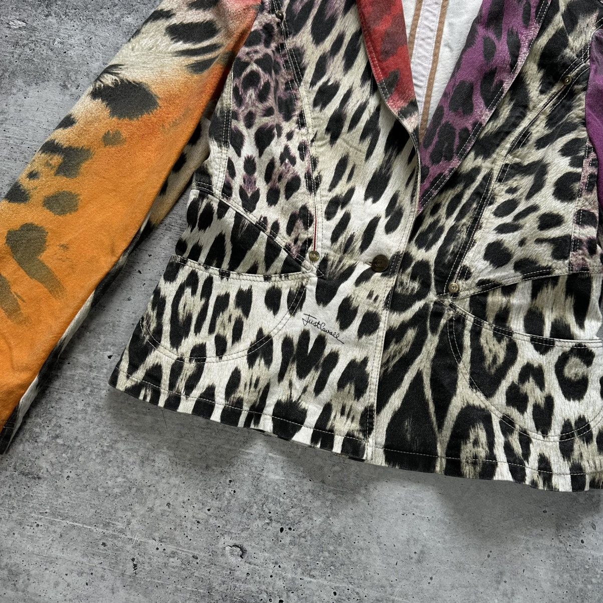 Just Cavalli Vintage Roberto Cavalli Just Cavalli Leopard Print Jacket Size M / US 6-8 / IT 42-44 - 4 Thumbnail