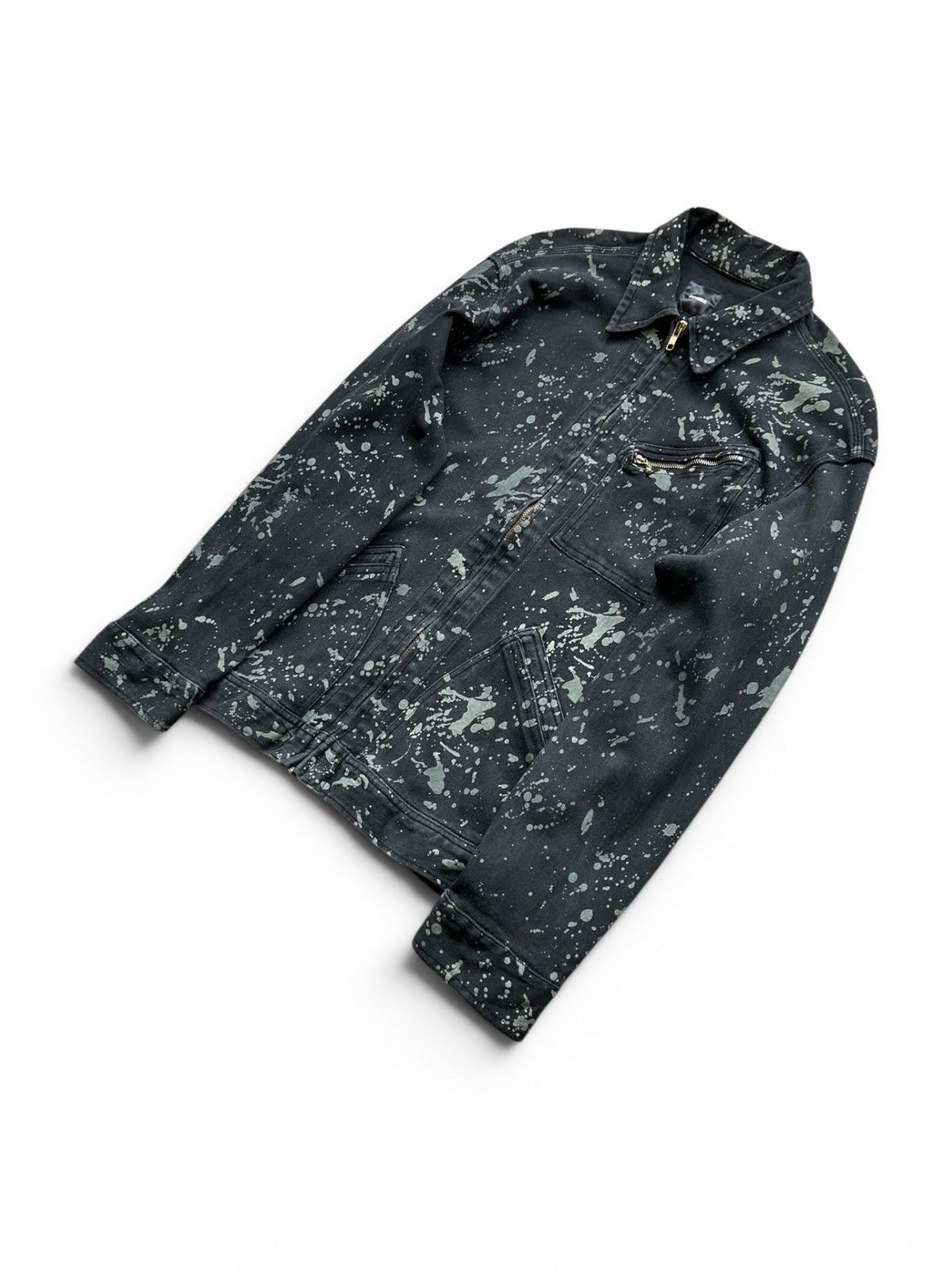 Beams Japan 2007 S/S BEAMS Japan painted zipper jacket Size US M / EU 48-50 / 2 - 4 Thumbnail