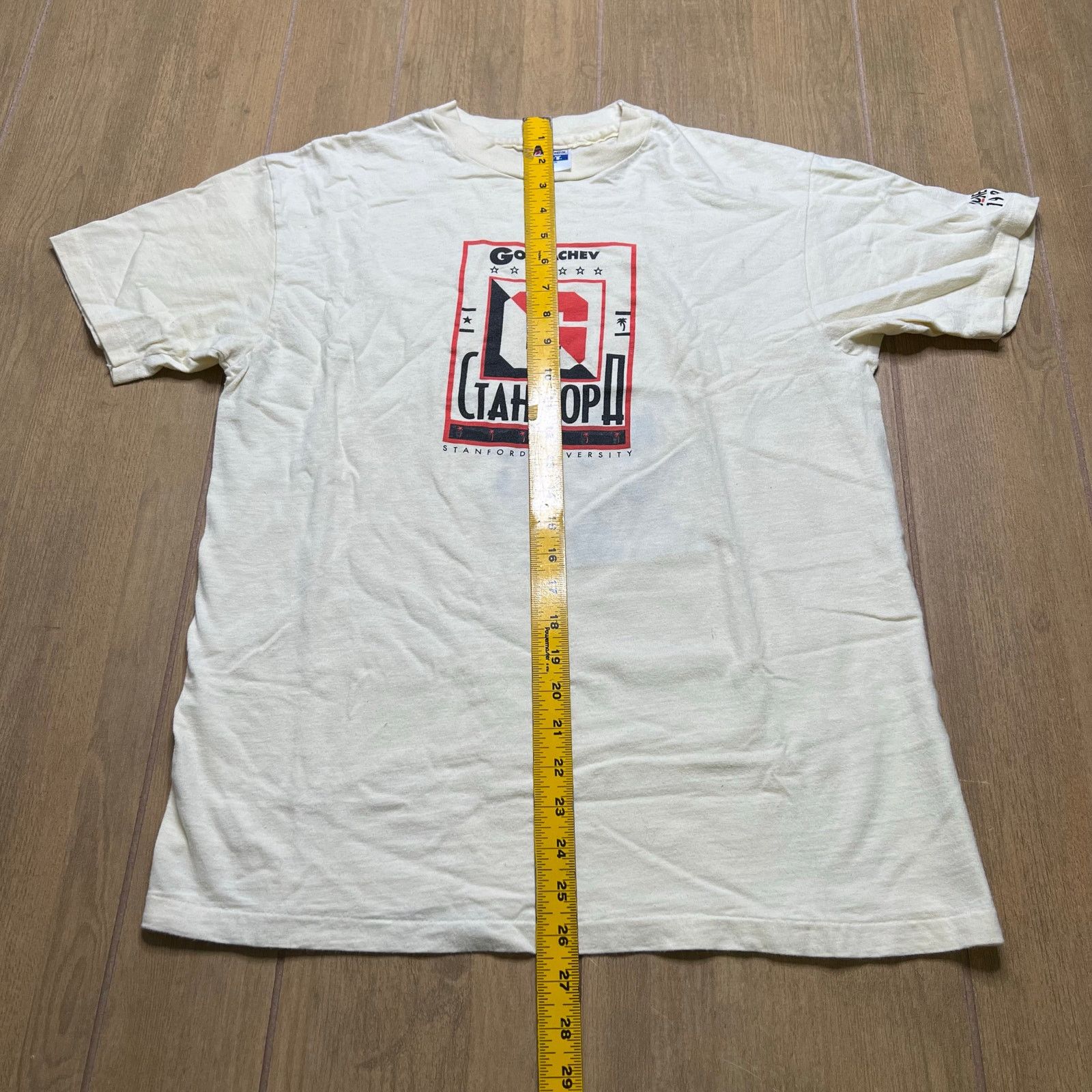 Hanes Vintage Mikhail Gorbachev Stanford University Soviet Union L Size US L / EU 52-54 / 3 - 5 Thumbnail