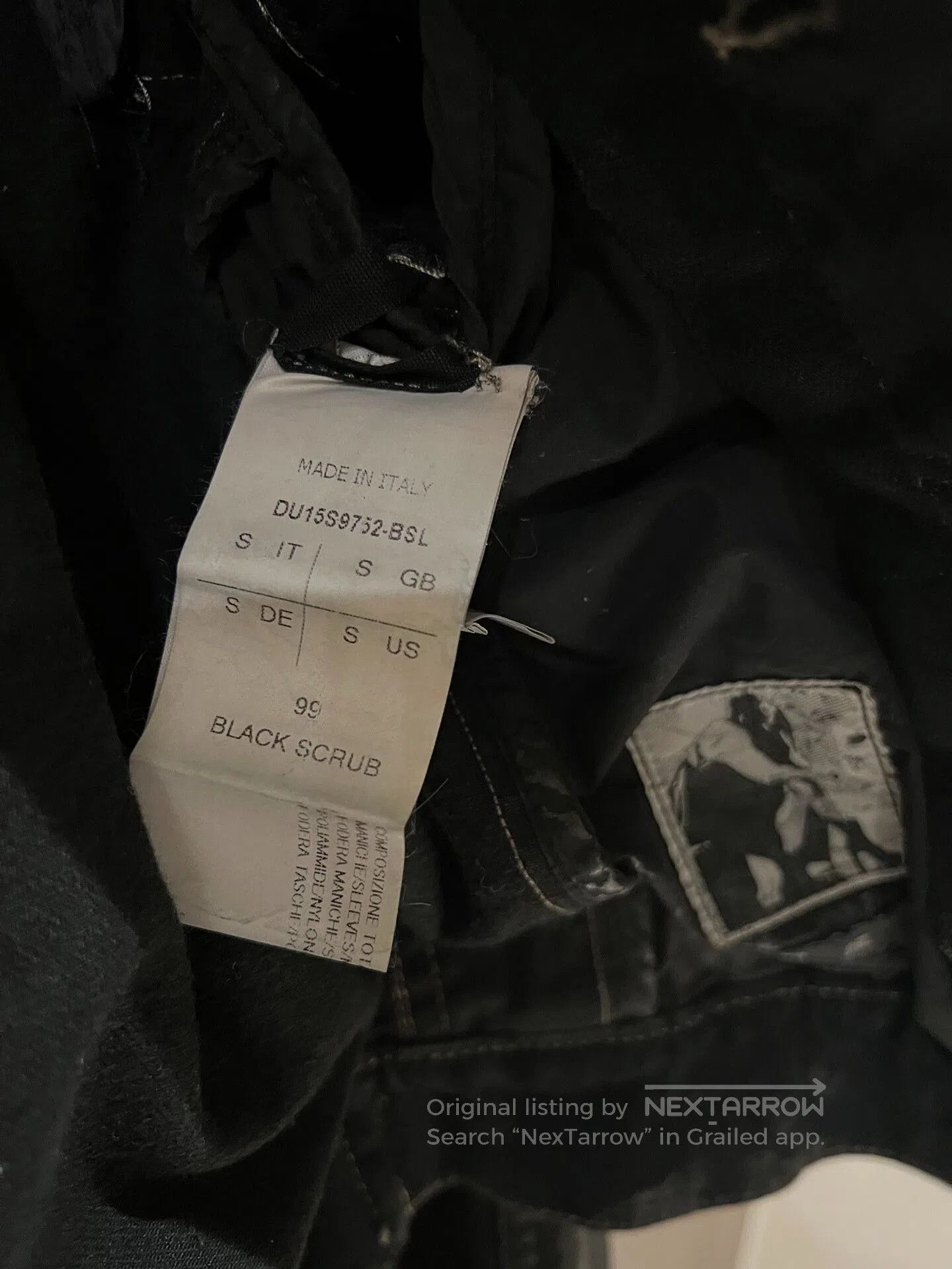 Rick Owens Drkshdw Rick Owens Black Waxed Denim Jacket. Size US S / EU 44-46 / 1 - 7 Thumbnail