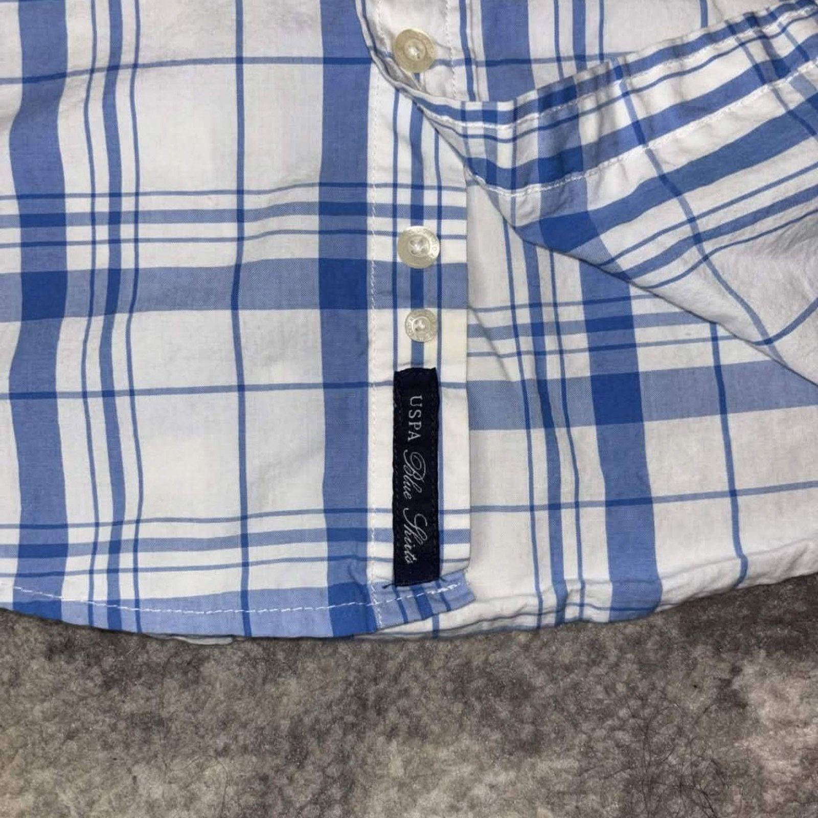 U.S. Polo Assn. Y2K U.S. Polo Assn. Plaid Button Up Shirt Size US M / EU 48-50 / 2 - 4 Thumbnail