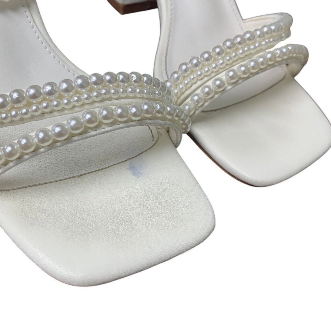 Other Shoe'N Tale Women's 5 Pearl Open Toe Ankle Strap Sandals Size US 5 / IT 35 - 7 Thumbnail