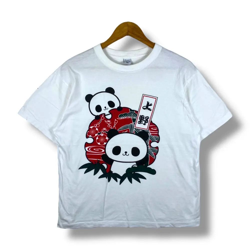Japanese Brand Vintage JAPAN SHINE Panda's Couple Tee Shirt Medium Size Size US M / EU 48-50 / 2 - 1 Thumbnail