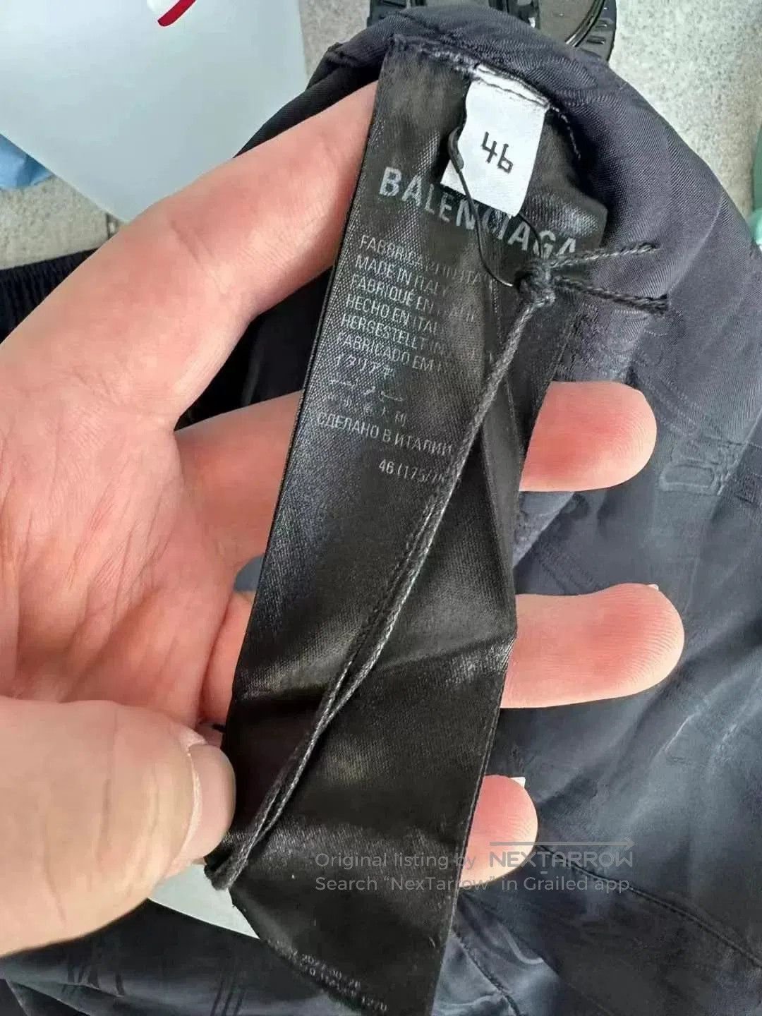 Balenciaga Balenciaga Pleated Slogan All. Size US 30 / EU 46 - 5 Thumbnail