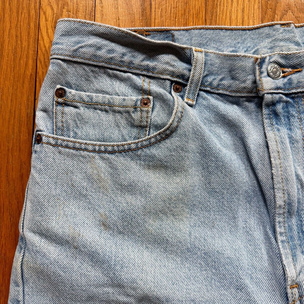 Levi's Vintage Levi’s 505 Regular Fit Jean Shorts Jorts Size US 34 / EU 50 - 5 Thumbnail