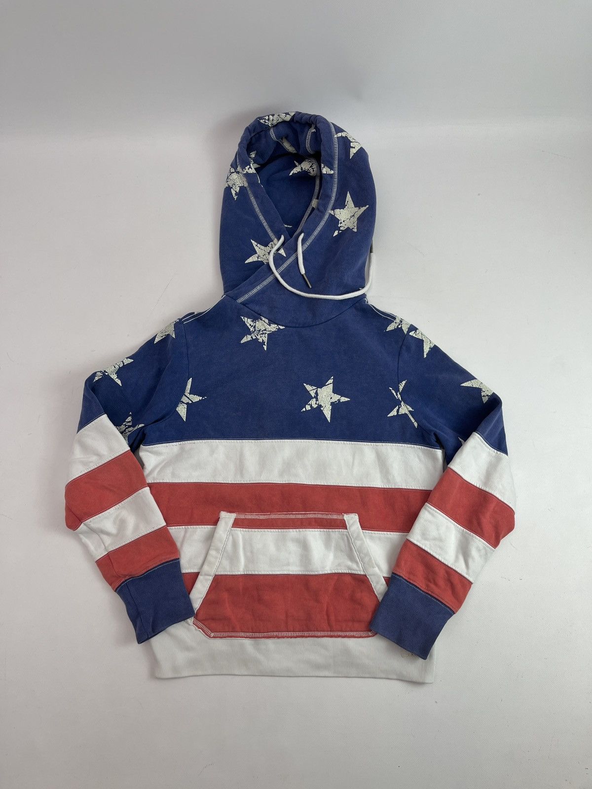 True Religion Vintage Rare True Religion USA Flag Printed Hoodie Size US S / EU 44-46 / 1 - 1 Thumbnail