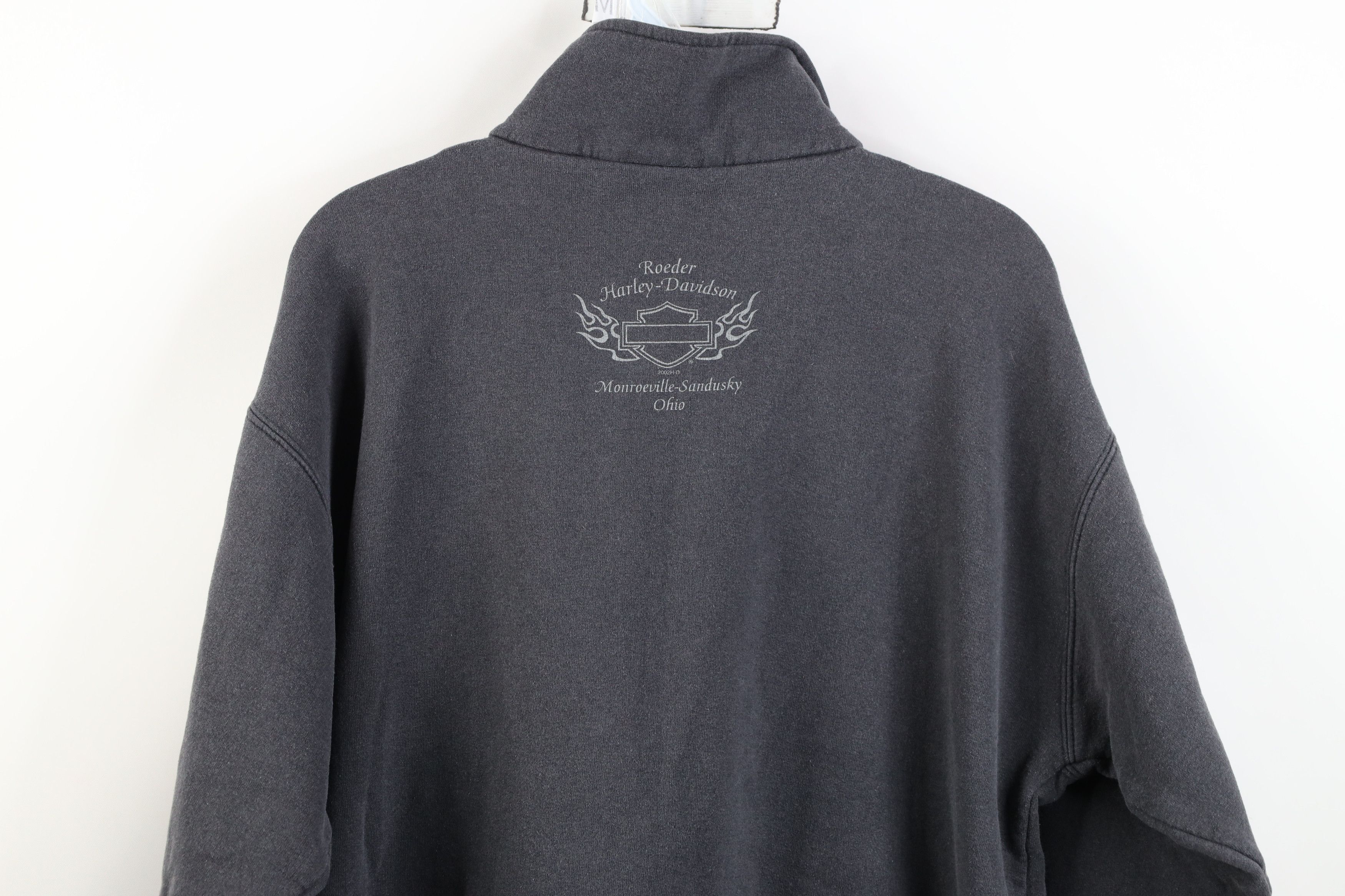 Harley Davidson Vintage Y2K 2002 Harley Davidson Fire Flames Sweatshirt Size XL / US 12-14 / IT 48-50 - 14 Thumbnail