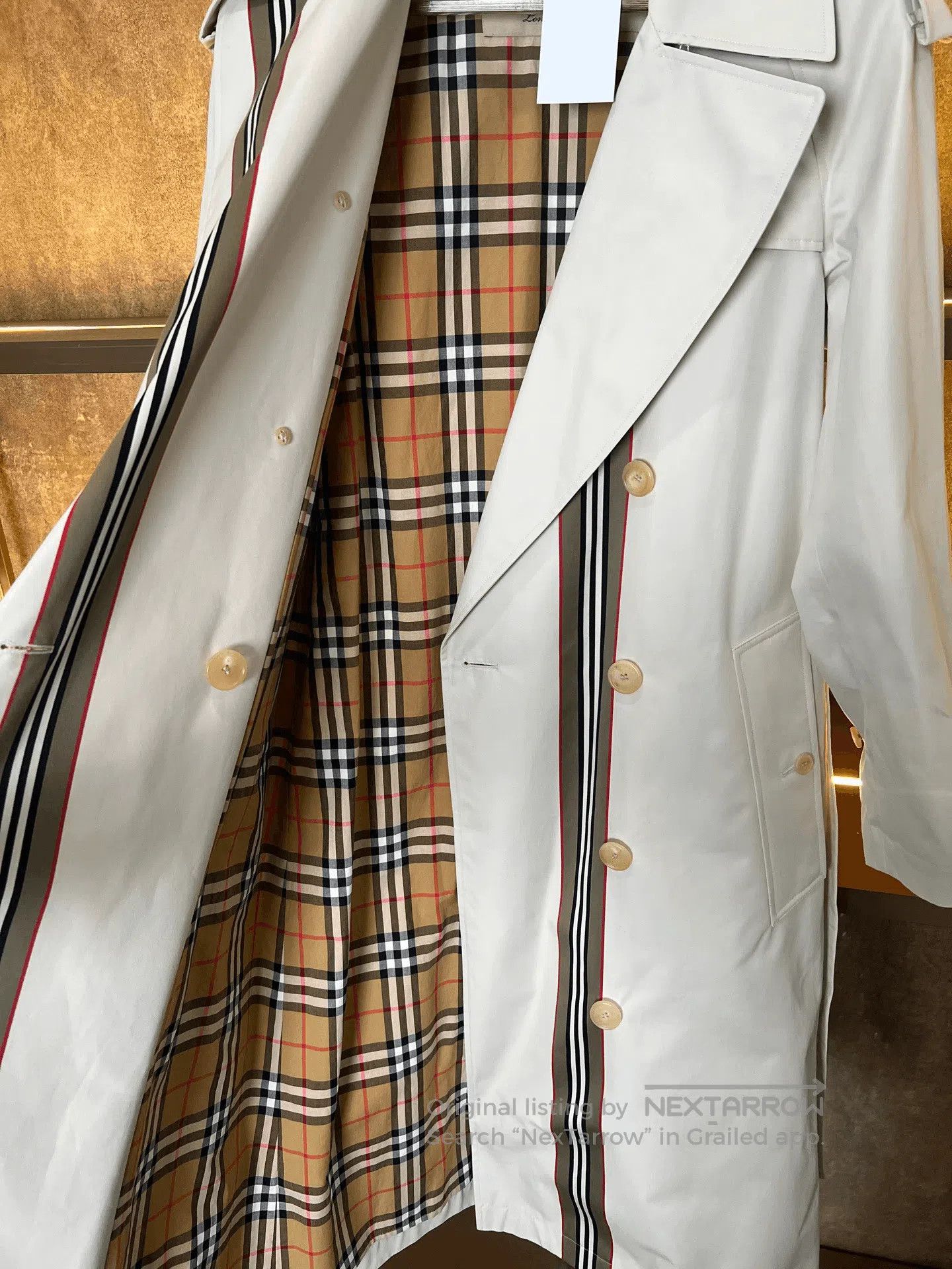 Burberry Burberry Double-Breasted Rainbow Trench. Size S / US 4 / IT 40 - 3 Thumbnail
