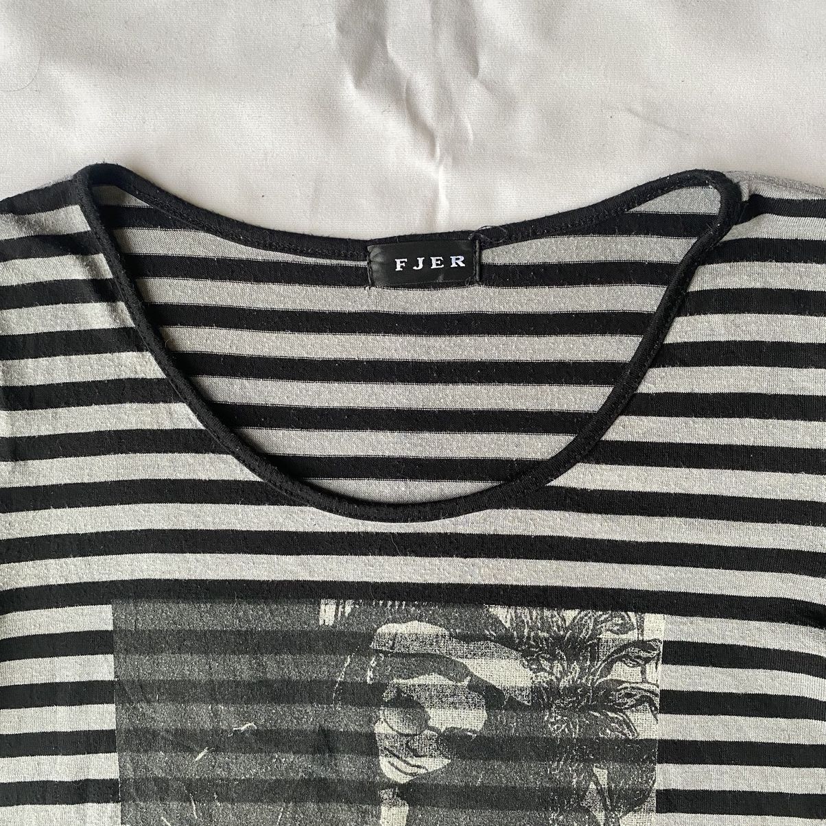 Hysteric Glamour × If Six Was Nine × Japanese Brand Fjer Striped Edgy Grunge Hysteric Glamour Style Tees Size US L / EU 52-54 / 3 - 4 Thumbnail