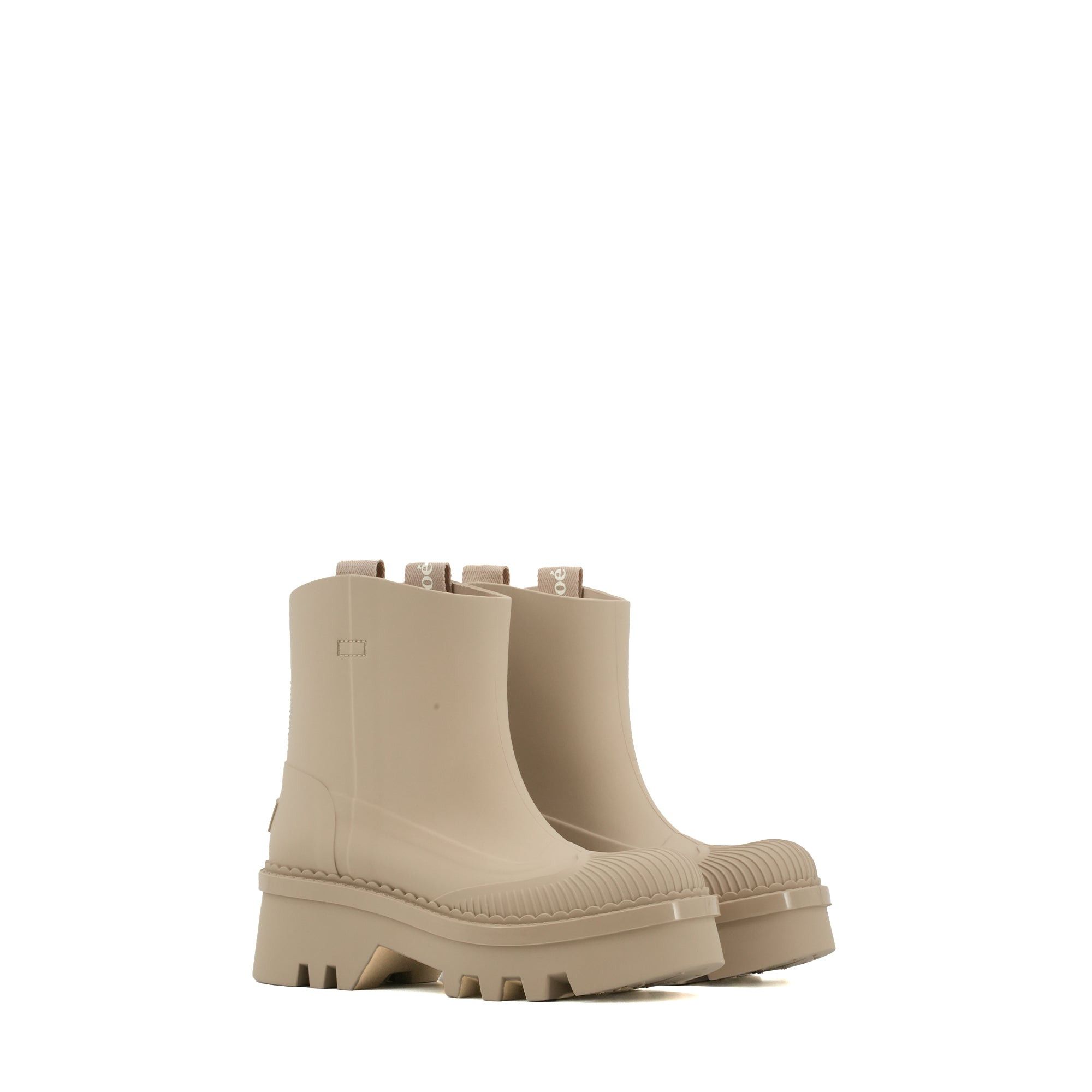 Chloe CHLOÉ - Chloé Raina rain boots in beige rubber (size 38) Size US 7 / IT 37 - 1 Thumbnail