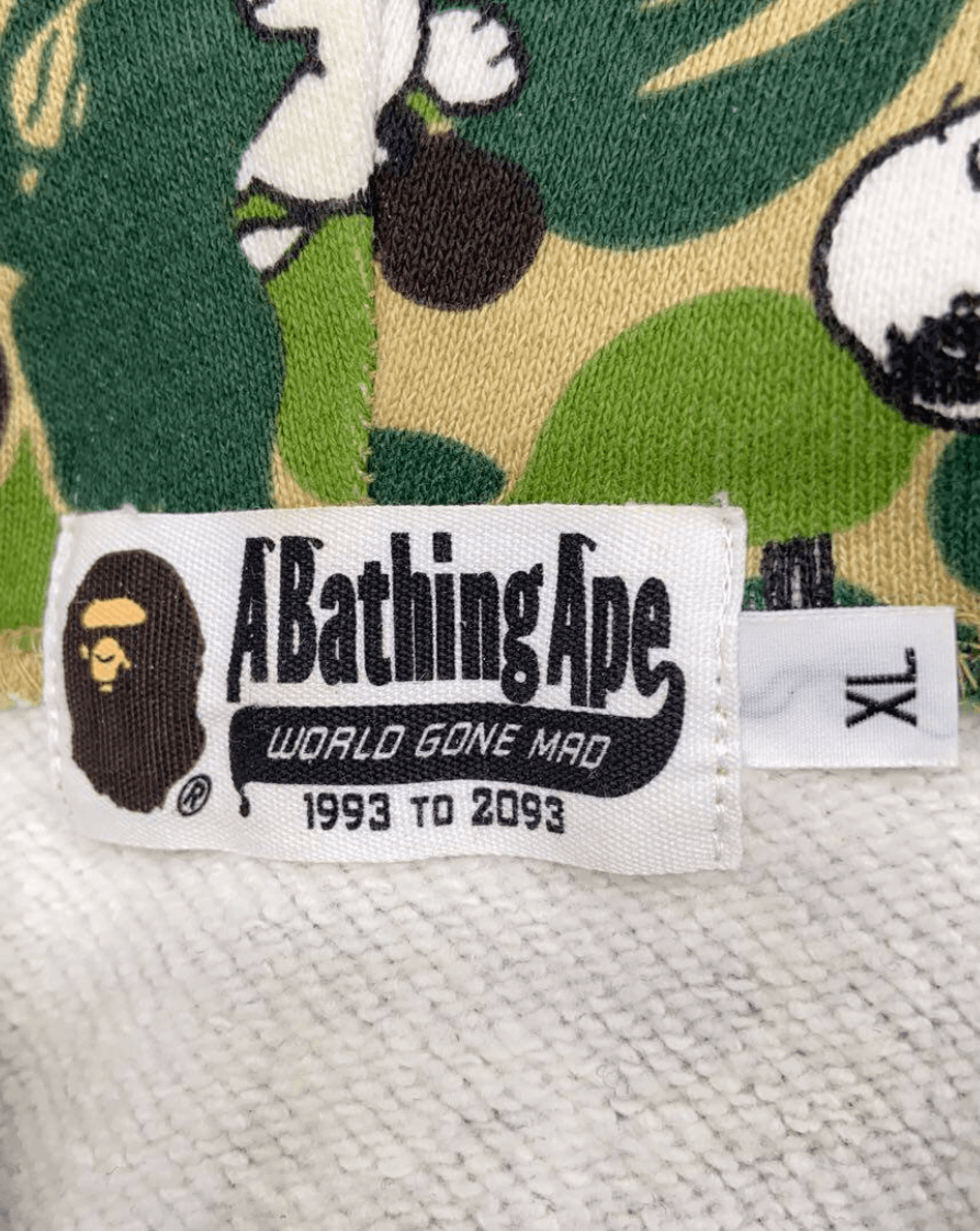 Bape Bape 1st Green Camo Snoopy Full Zip Hoodie Size US XL / EU 56 / 4 - 3 Thumbnail